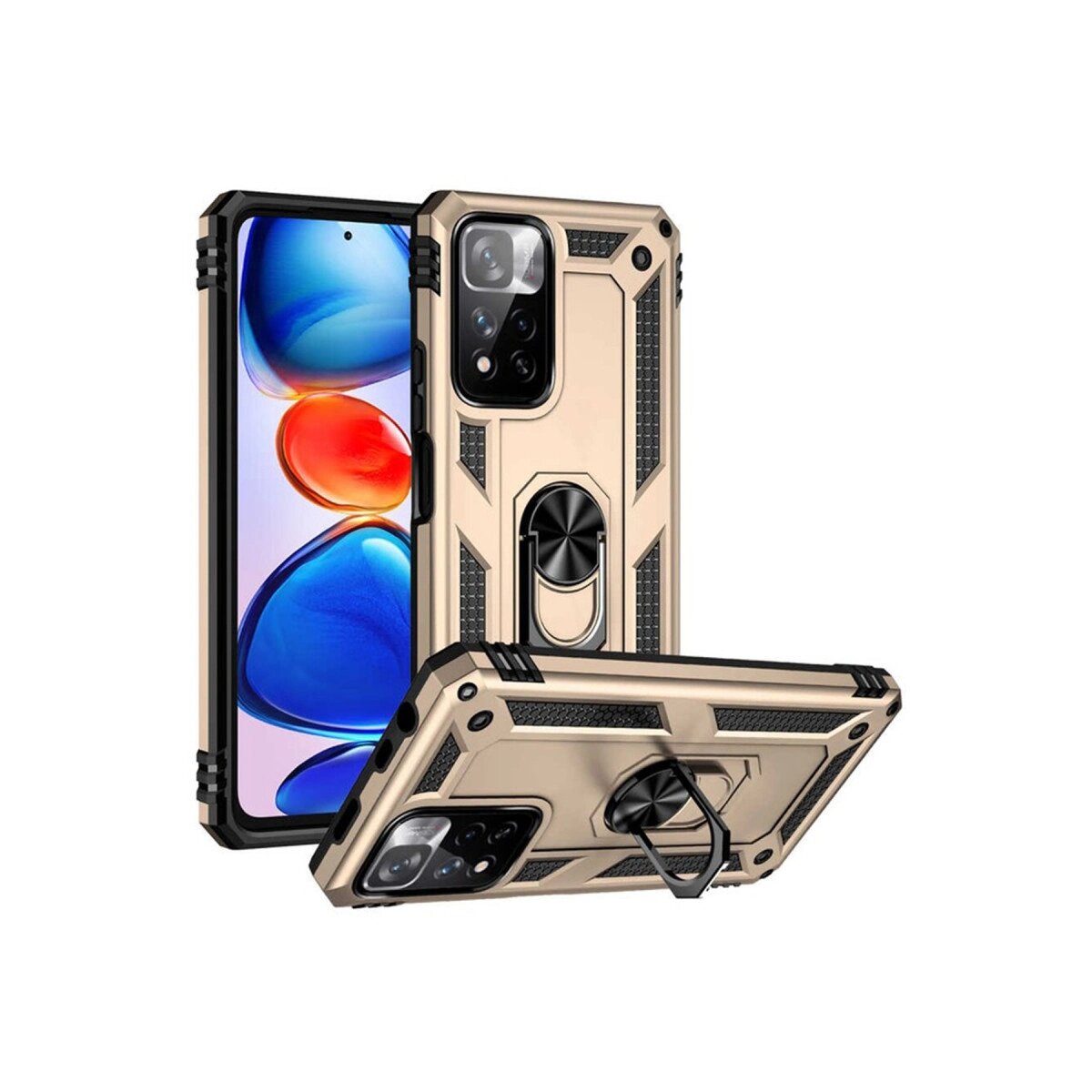 Xiaomi Redmi Note 11 Pro Plus 5g Kılıf Sofya Yüzüklü Silikon Kapak - Gold Xiaomi Redmi Note 11 Pro Plus 5g Kılıf Sofya Yüzüklü Silikon Kapak - Gold