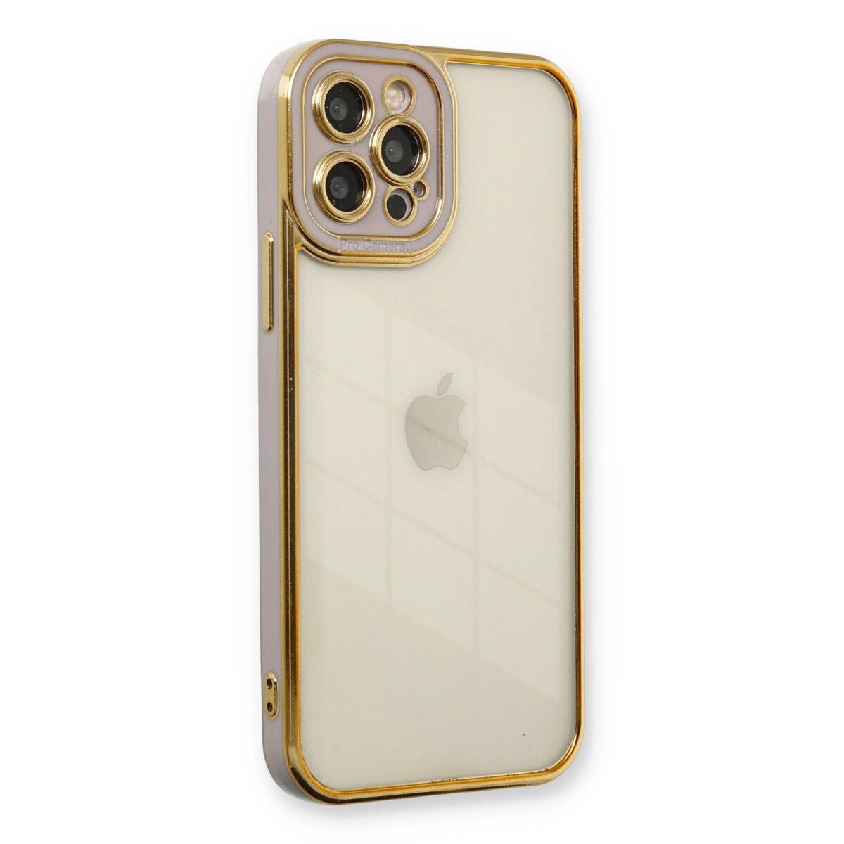 Apple İphone 12 Pro Kılıf Liva Lens Silikon - Lila Apple İphone 12 Pro Kılıf Liva Lens Silikon - Lila