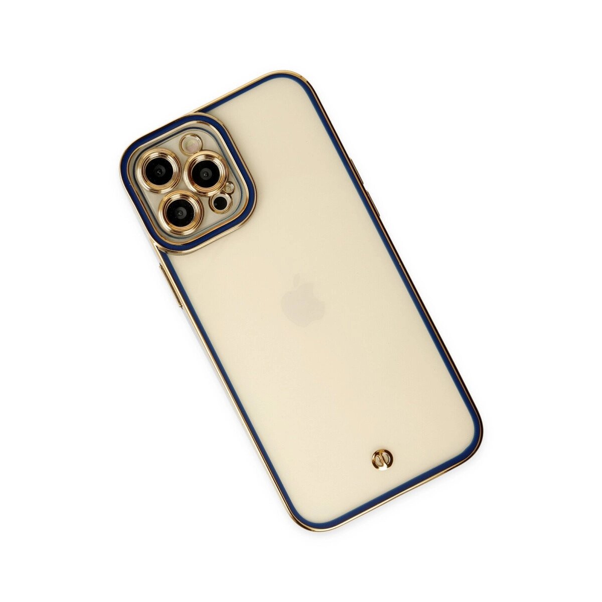 Apple İphone 12 Pro Kılıf Liva Lens Silikon - Mavi Apple İphone 12 Pro Kılıf Liva Lens Silikon - Mavi