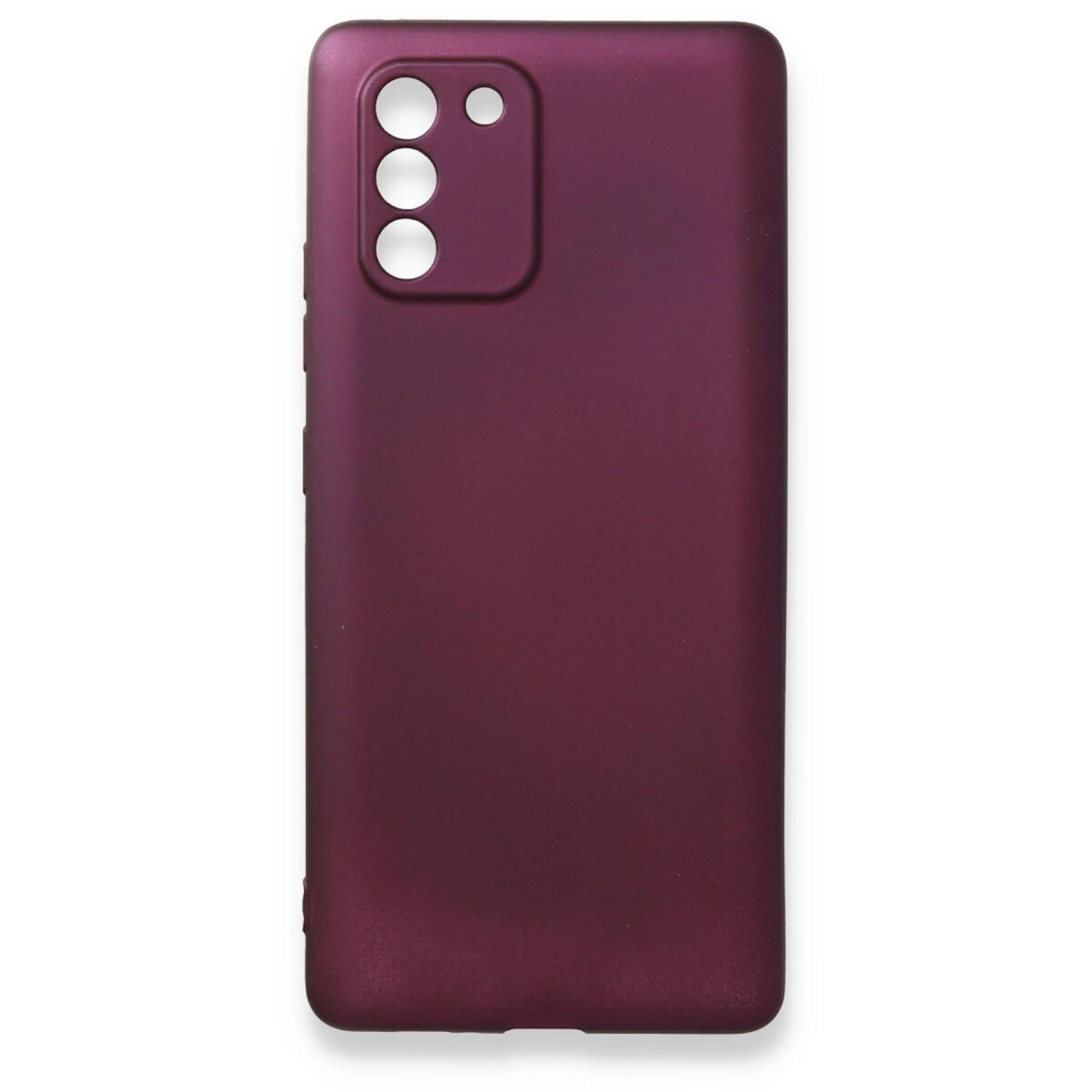 Samsung Galaxy A91 / S10 Lite Kılıf First Silikon - Mürdüm Samsung Galaxy A91 / S10 Lite Kılıf First Silikon - Mürdüm