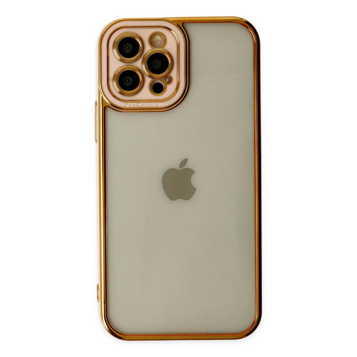 Apple İphone 12 Pro Max Kılıf Liva Lens Silikon - Rose Apple İphone 12 Pro Max Kılıf Liva Lens Silikon - Rose