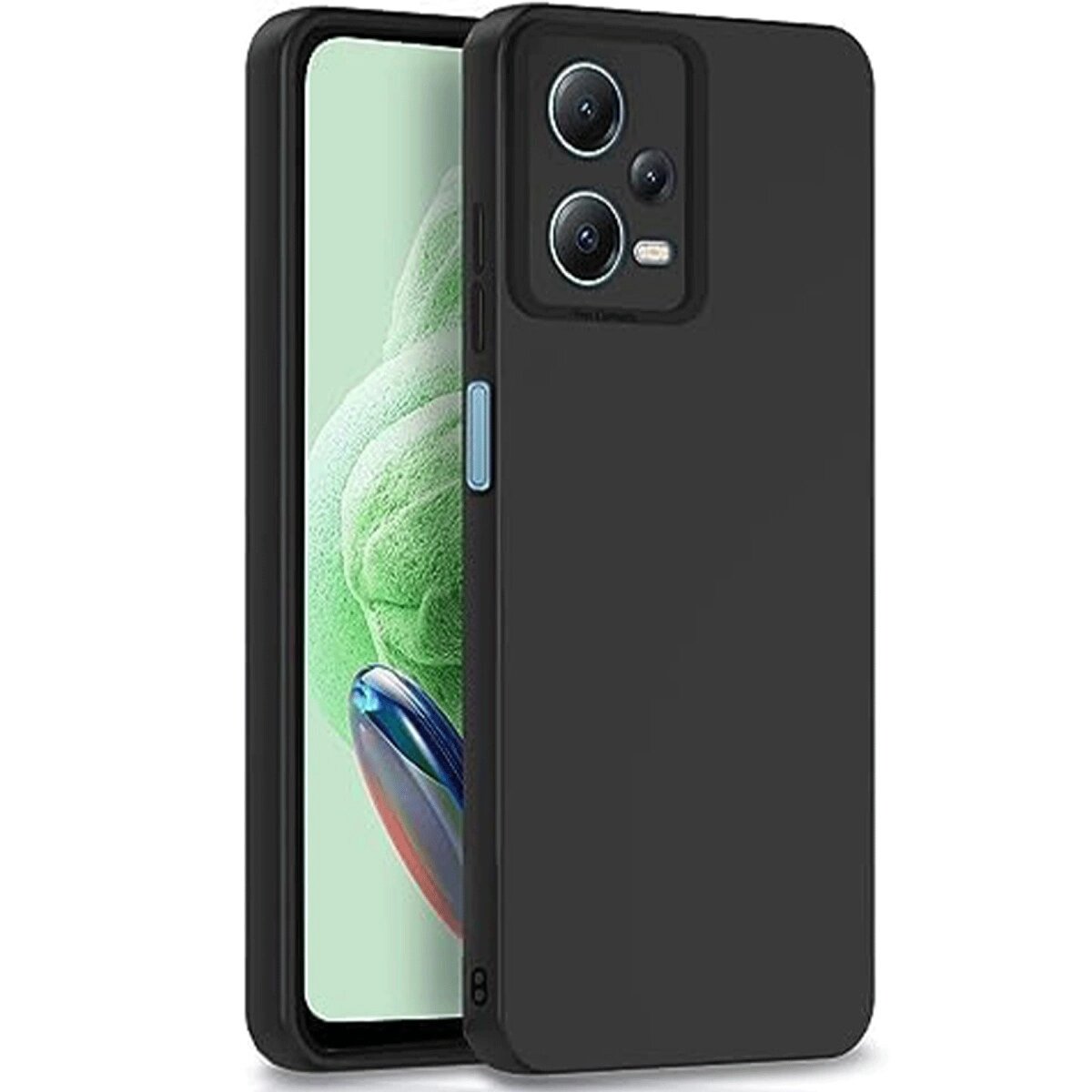 Xiaomi Redmi Note 12 Pro 5g Kılıf Nano İçi Kadife Silikon - Siyah Xiaomi Redmi Note 12 Pro 5g Kılıf Nano İçi Kadife Silikon - Siyah
