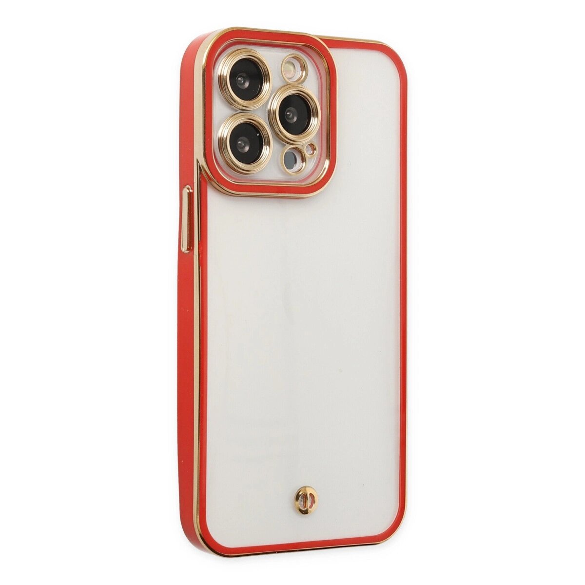 Apple İphone 13 Pro Kılıf Liva Lens Silikon - Kırmızı Apple İphone 13 Pro Kılıf Liva Lens Silikon - Kırmızı