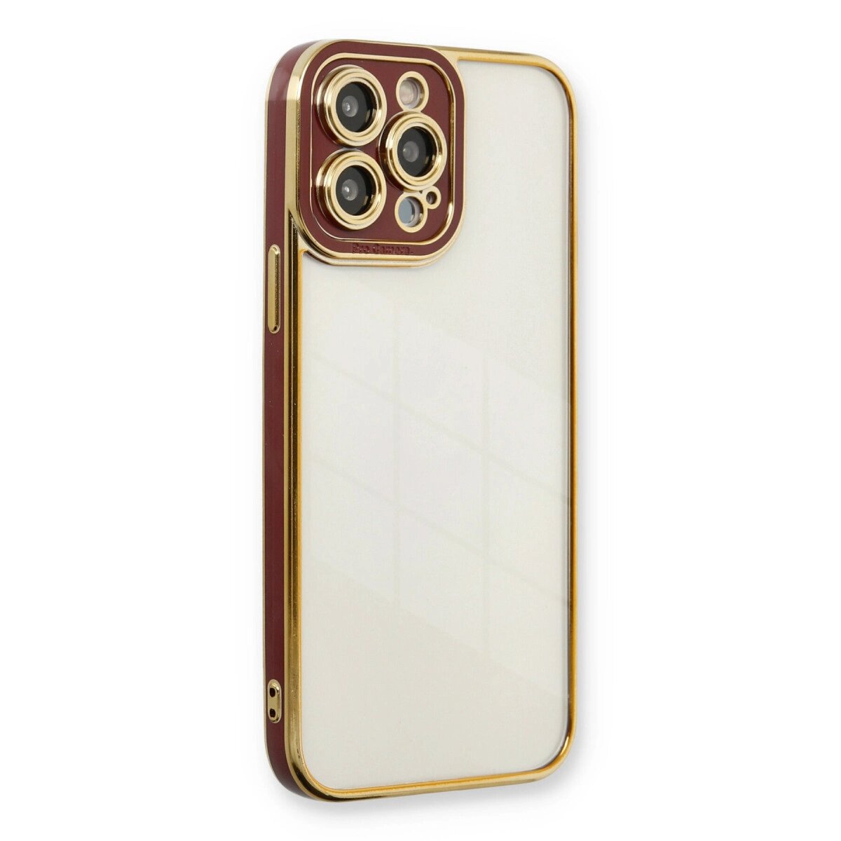 Apple İphone 13 Pro Kılıf Liva Lens Silikon - Bordo Apple İphone 13 Pro Kılıf Liva Lens Silikon - Bordo
