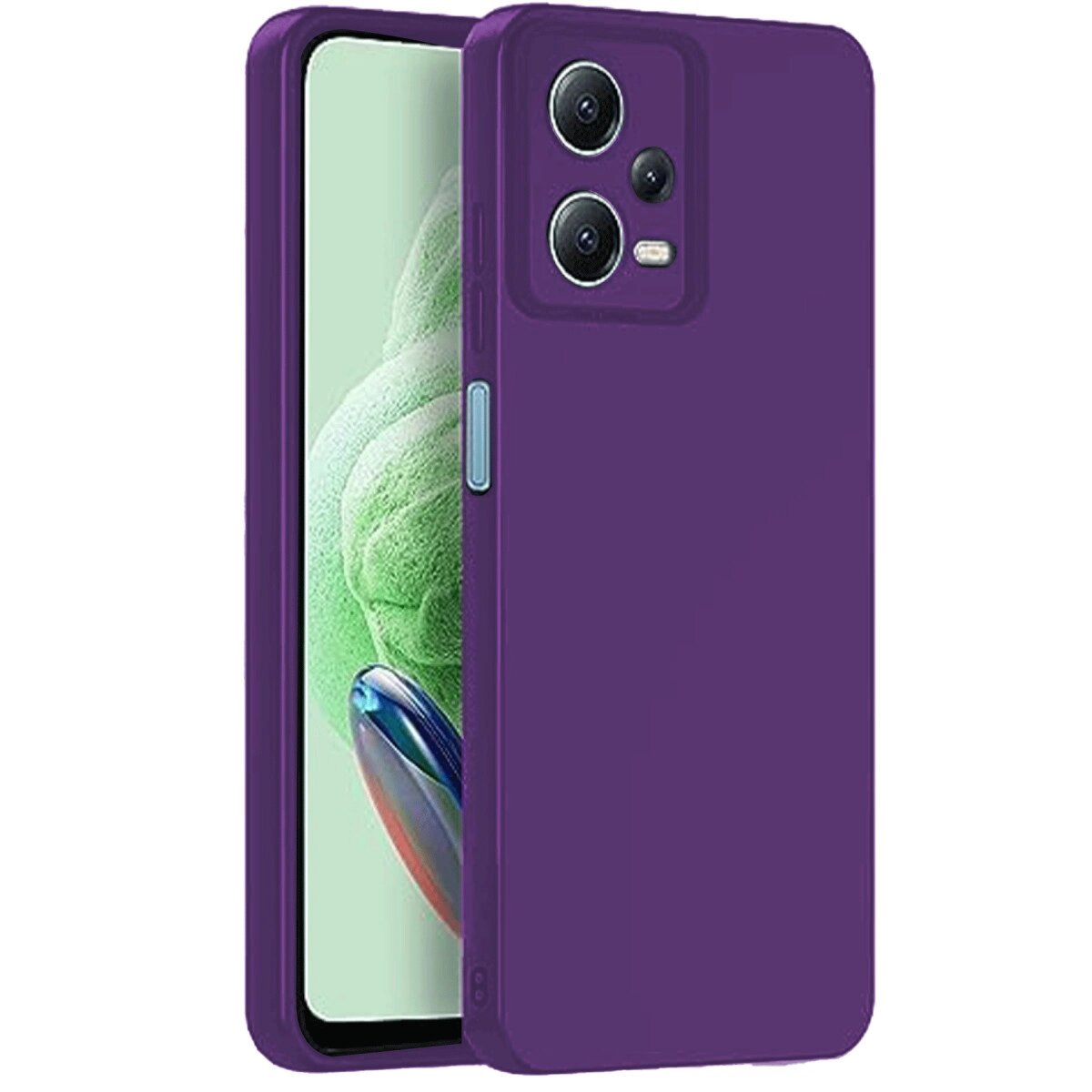 Xiaomi Redmi Note 12 Pro 5g Kılıf Nano İçi Kadife Silikon - Mor Xiaomi Redmi Note 12 Pro 5g Kılıf Nano İçi Kadife Silikon - Mor