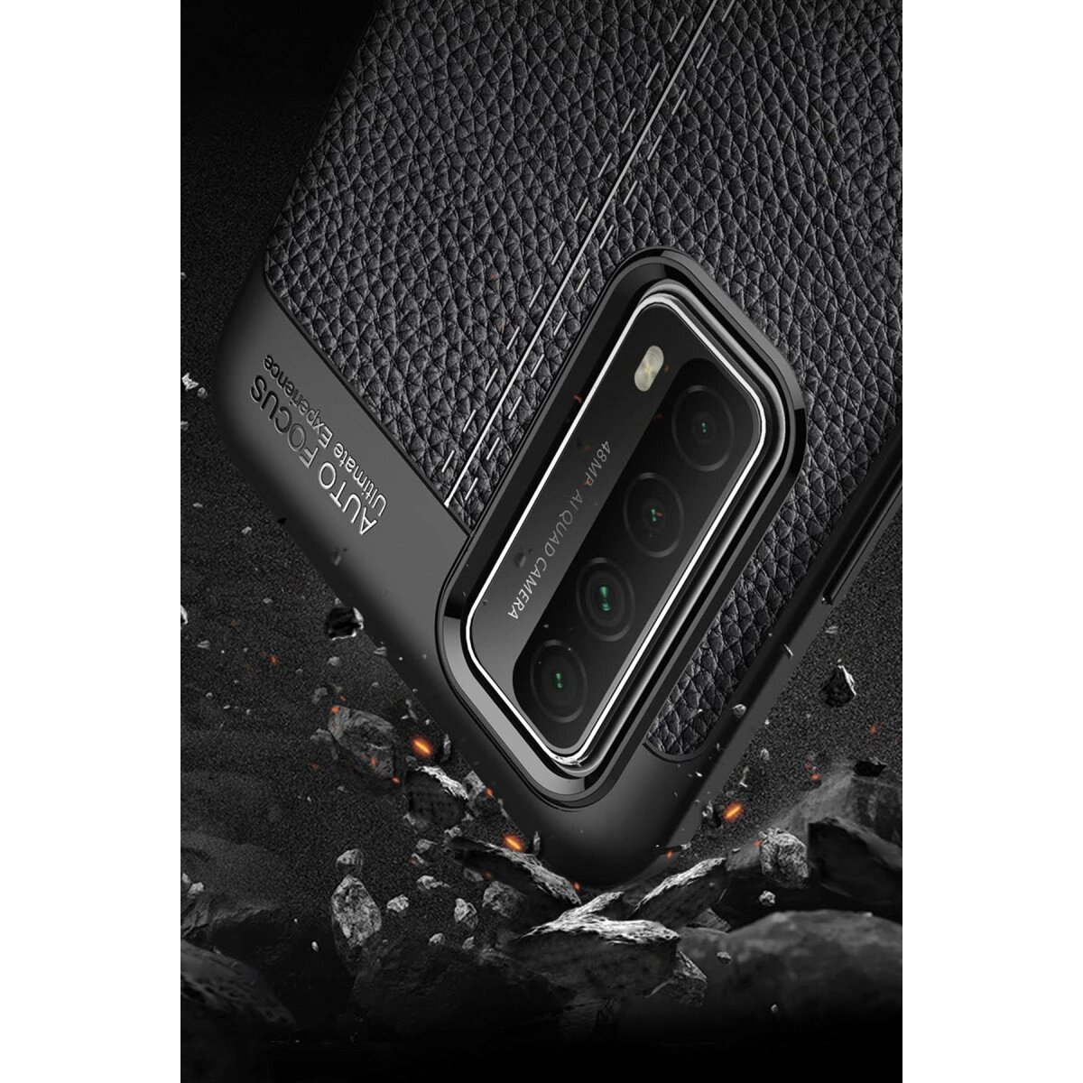 Huawei P Smart 2021 Kılıf Auto Focus Kapak - Kırmızı Huawei P Smart 2021 Kılıf Auto Focus Kapak - Kırmızı