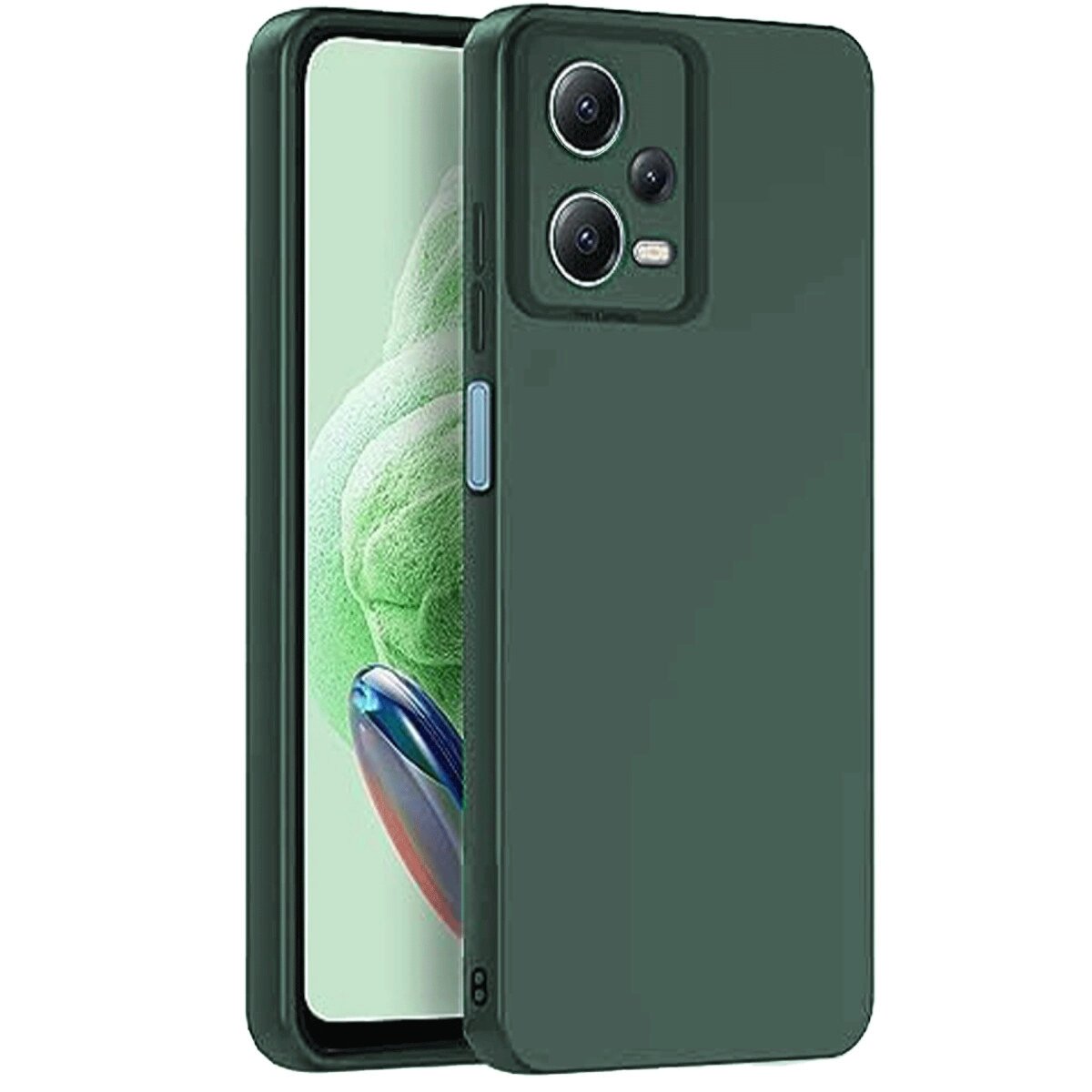 Xiaomi Redmi Note 12 Pro 5g Kılıf Nano İçi Kadife Silikon - Koyu Yeşil Xiaomi Redmi Note 12 Pro 5g Kılıf Nano İçi Kadife Silikon - Koyu Yeşil