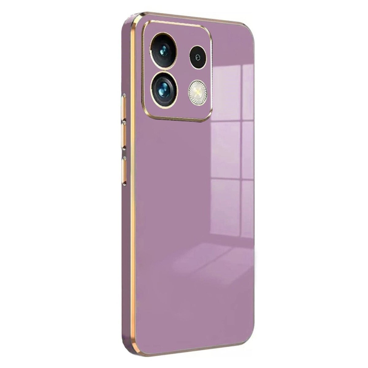 Xiaomi Poco M6 Pro 4g Kılıf Volet Silikon - Mor