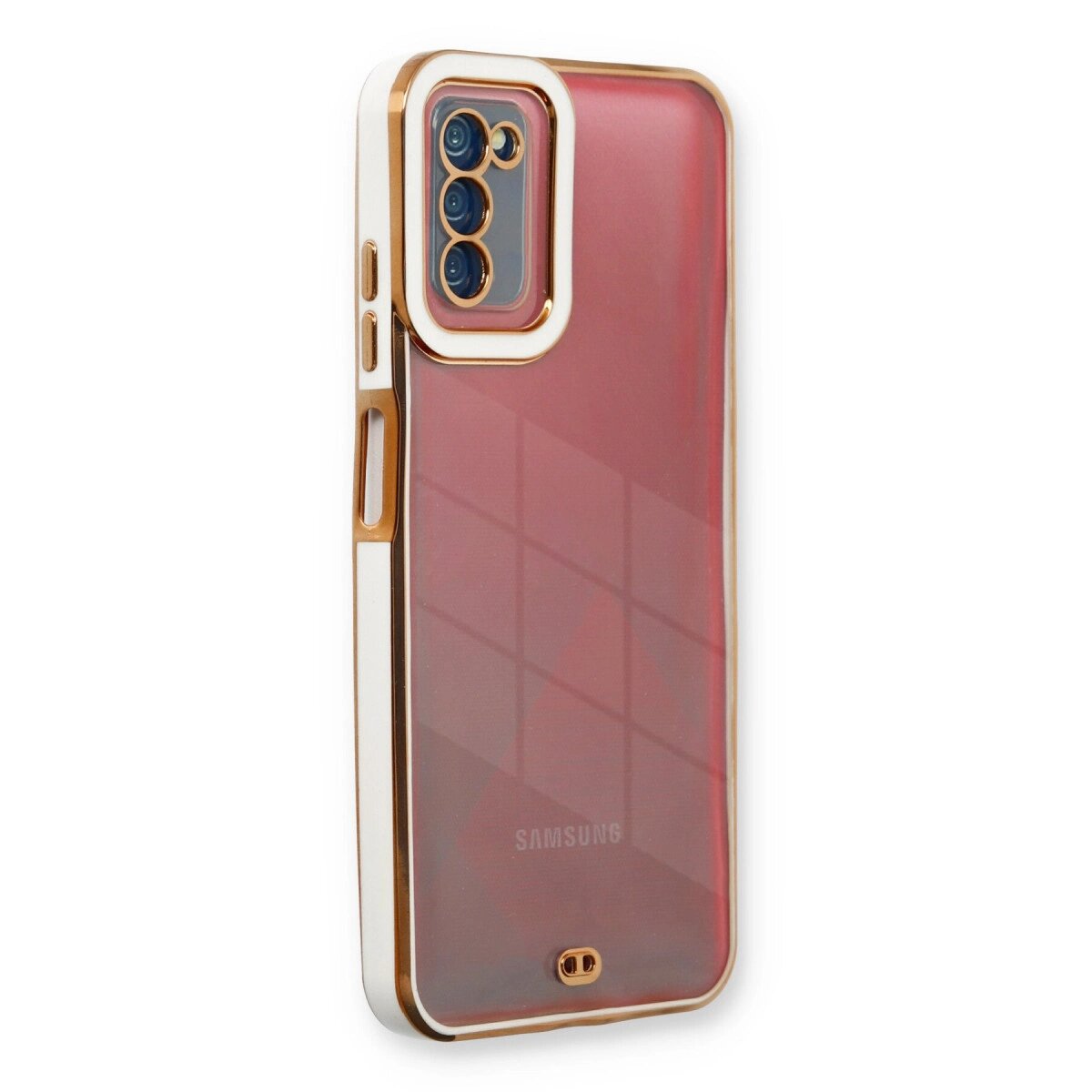 Galaxy A03s Kılıf Liva Lens  - Beyaz