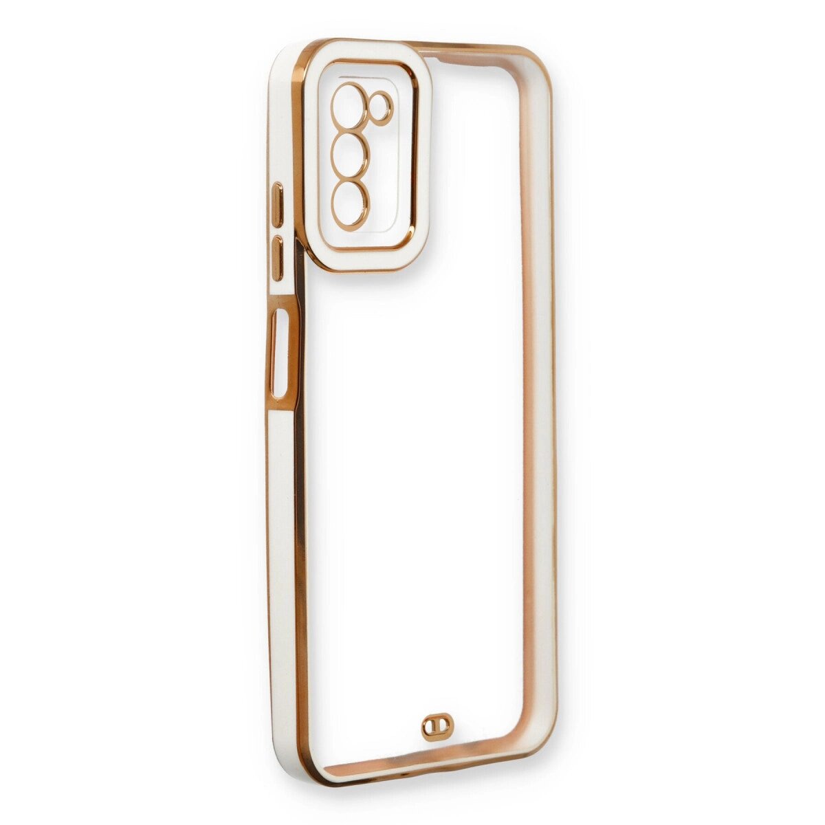 Samsung Galaxy A03s Kılıf Liva Lens Silikon - Beyaz Samsung Galaxy A03s Kılıf Liva Lens Silikon - Beyaz