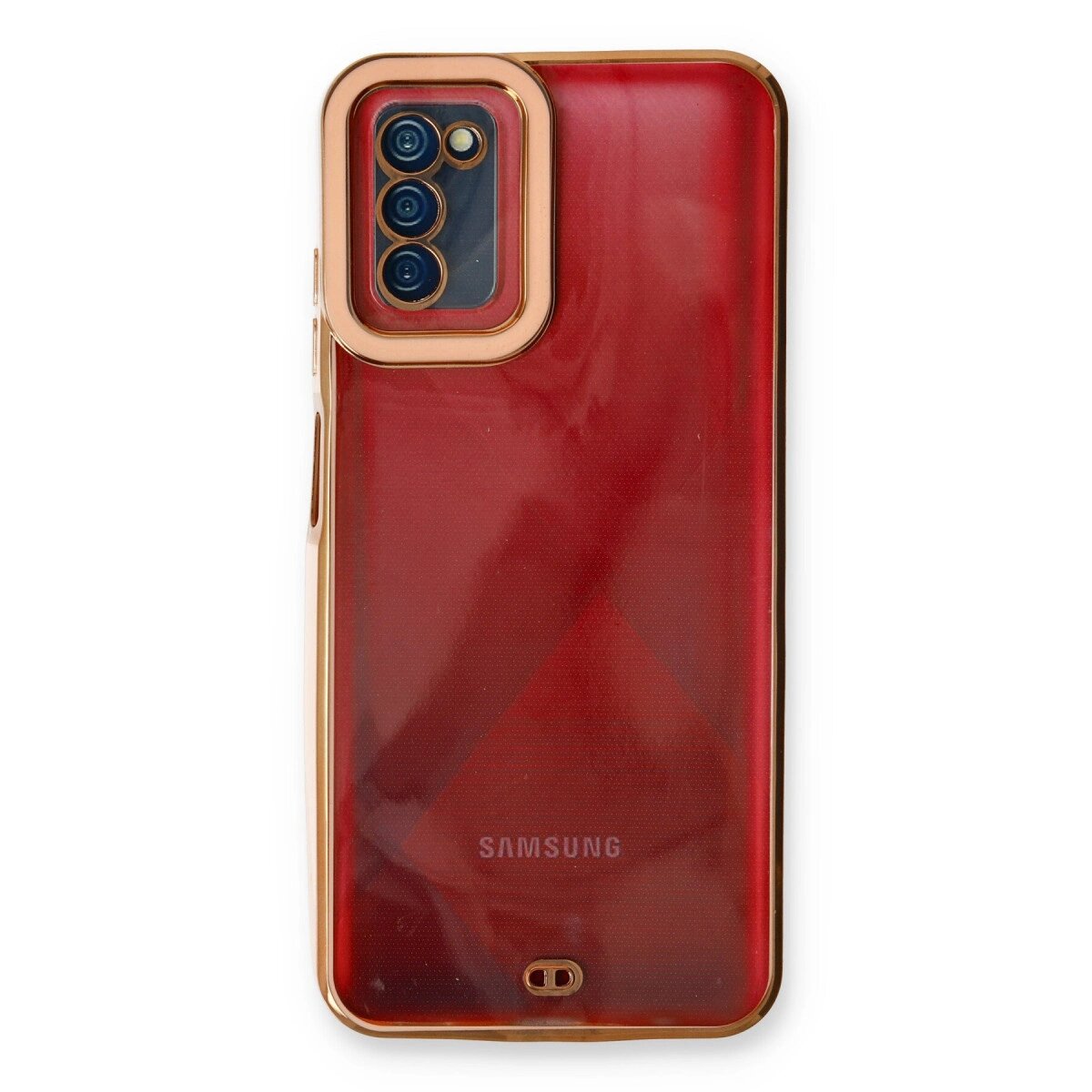 Samsung Galaxy A03s Kılıf Liva Lens Silikon - Rose Samsung Galaxy A03s Kılıf Liva Lens Silikon - Rose