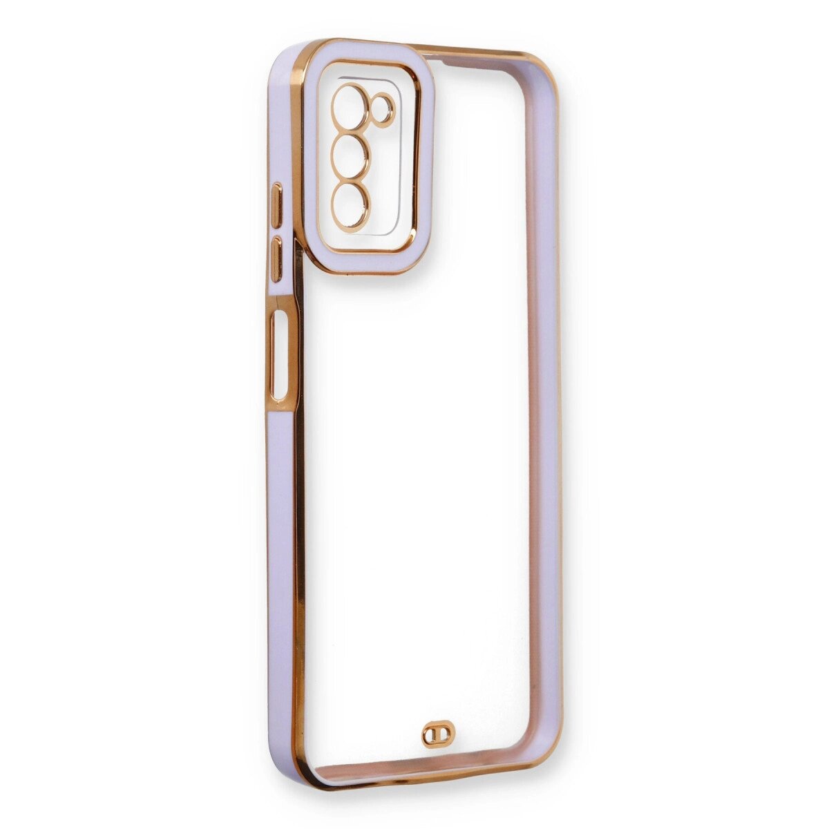 Samsung Galaxy A03s Kılıf Liva Lens Silikon - Lila Samsung Galaxy A03s Kılıf Liva Lens Silikon - Lila