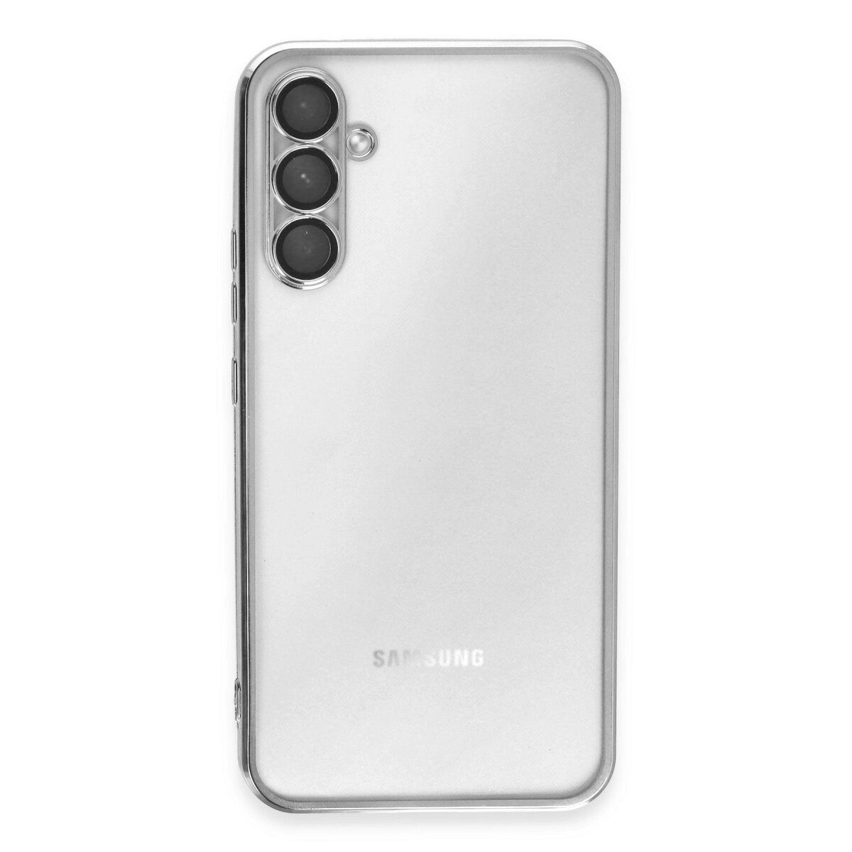 Samsung Galaxy A34 5g Kılıf Razer Lensli Silikon - Gümüş Samsung Galaxy A34 5g Kılıf Razer Lensli Silikon - Gümüş