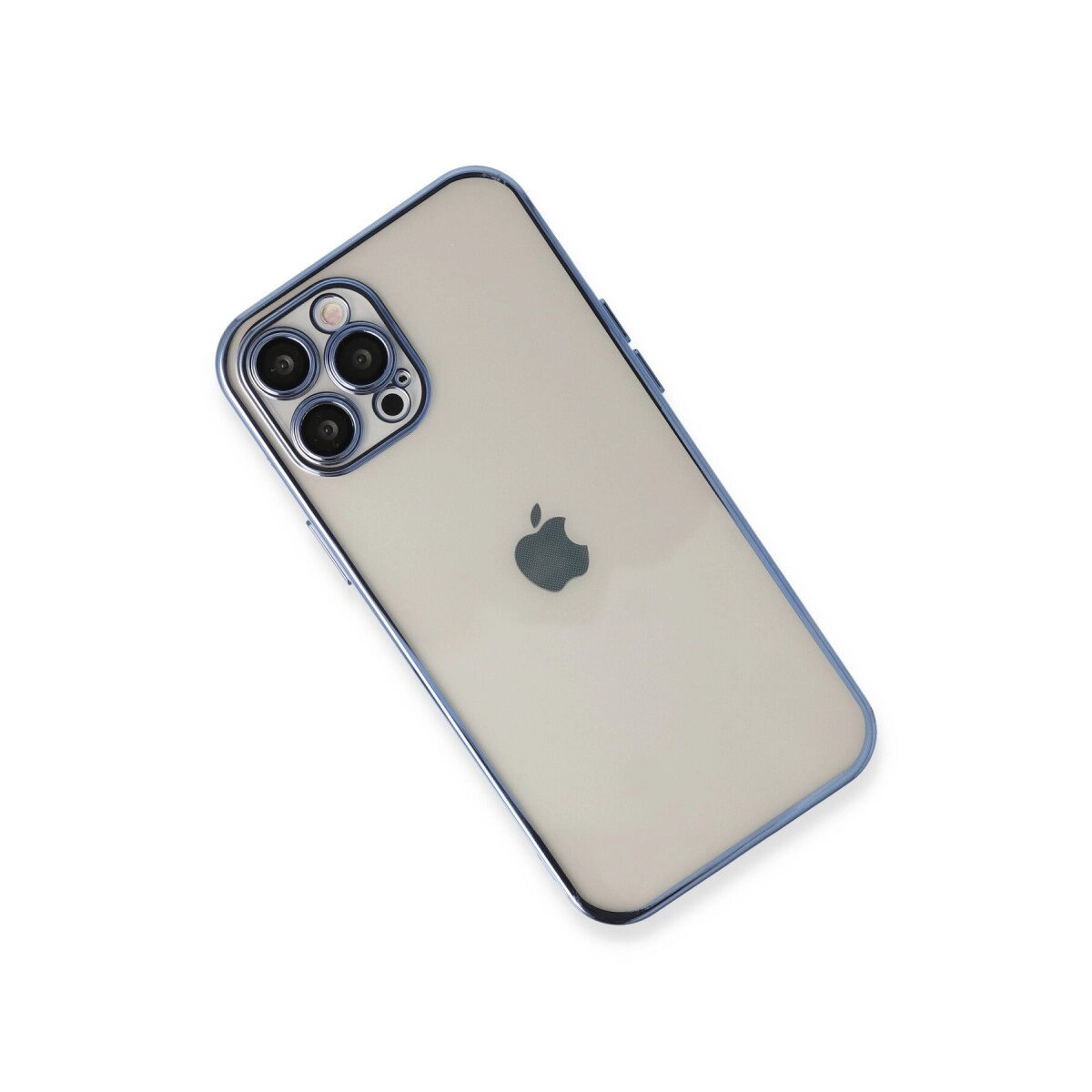 Apple İphone 12 Pro Kılıf Razer Lensli Silikon - Açık Mavi