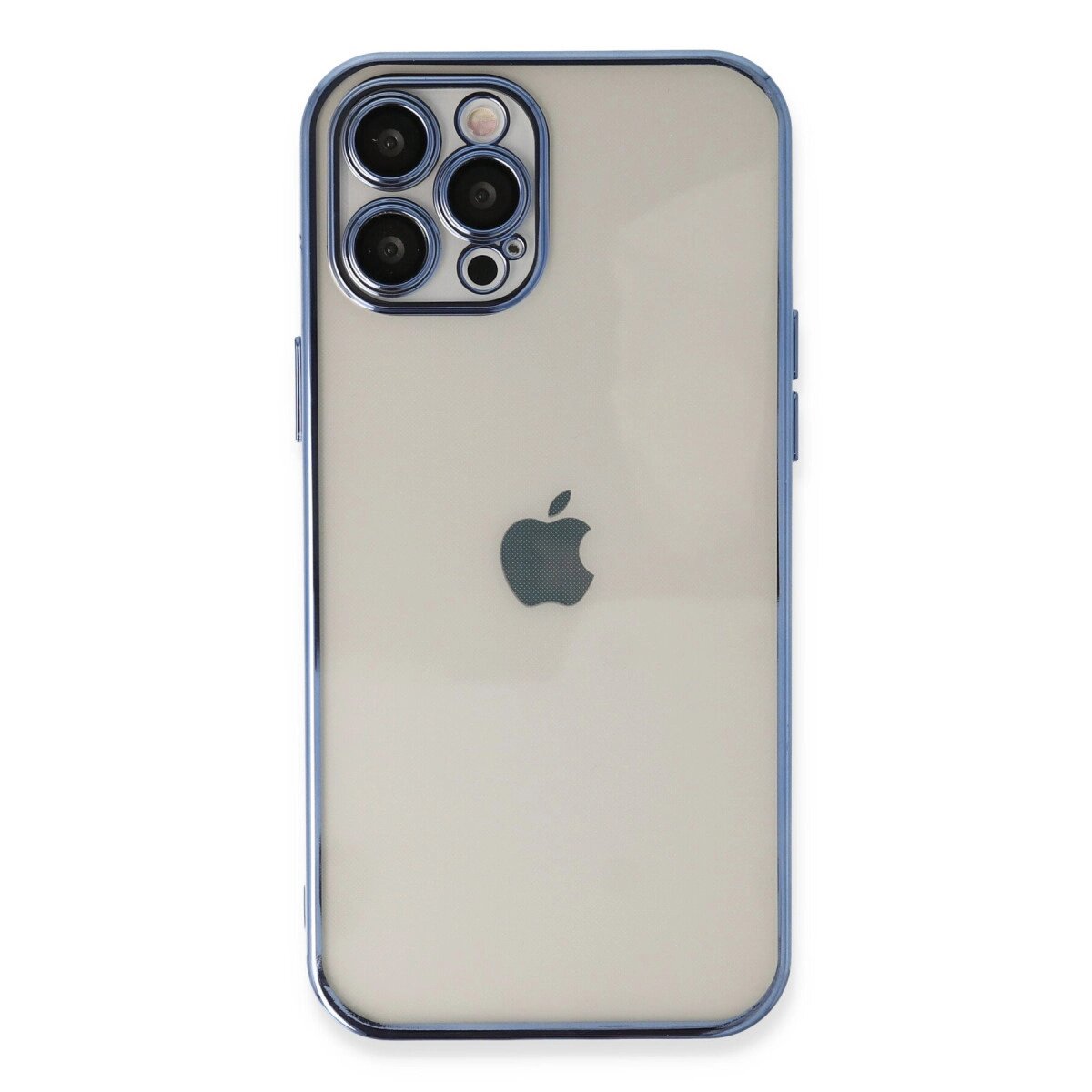 Apple İphone 12 Pro Max Kılıf Razer Lensli Silikon - Açık Mavi Apple İphone 12 Pro Max Kılıf Razer Lensli Silikon - Açık Mavi
