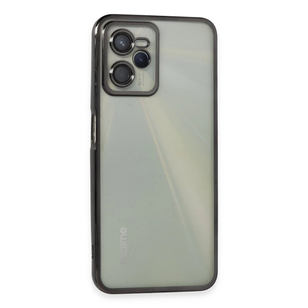 Realme C35 Kılıf Razer Lensli Silikon - Siyah Realme C35 Kılıf Razer Lensli Silikon - Siyah