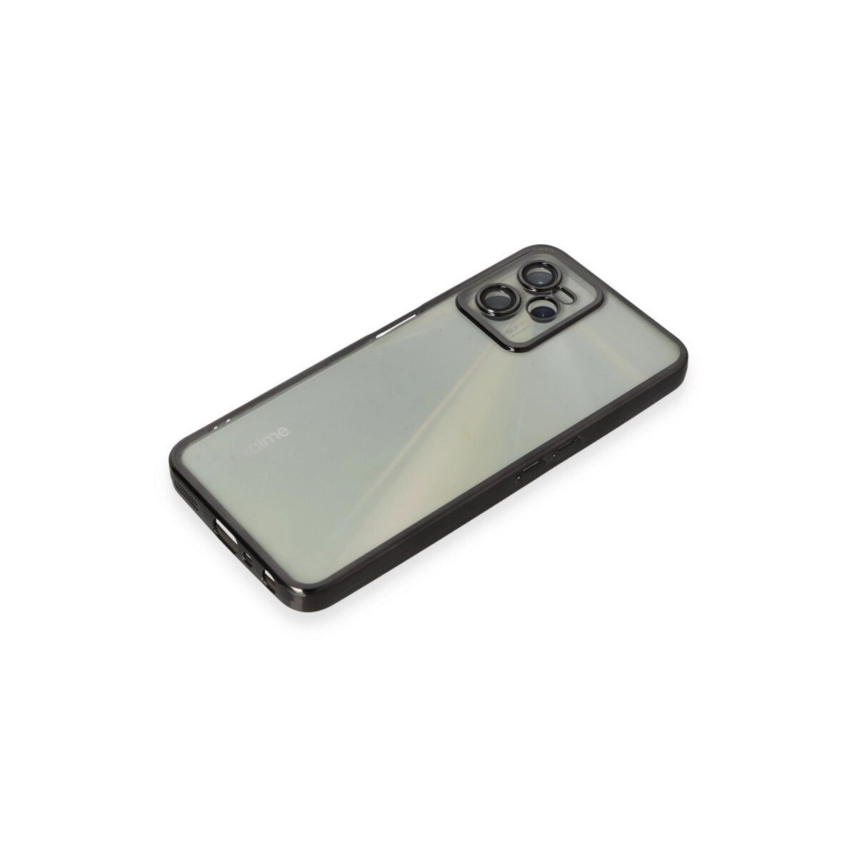 Realme C35 Kılıf Razer Lensli Silikon - Siyah Realme C35 Kılıf Razer Lensli Silikon - Siyah