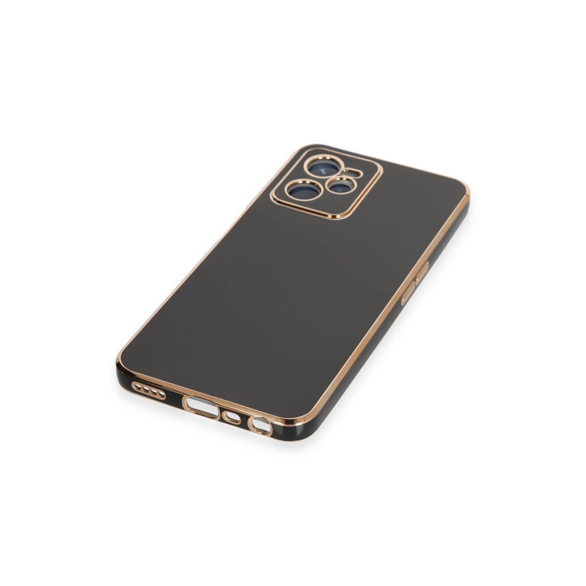 Realme C35 Kılıf Volet Silikon - Siyah Realme C35 Kılıf Volet Silikon - Siyah