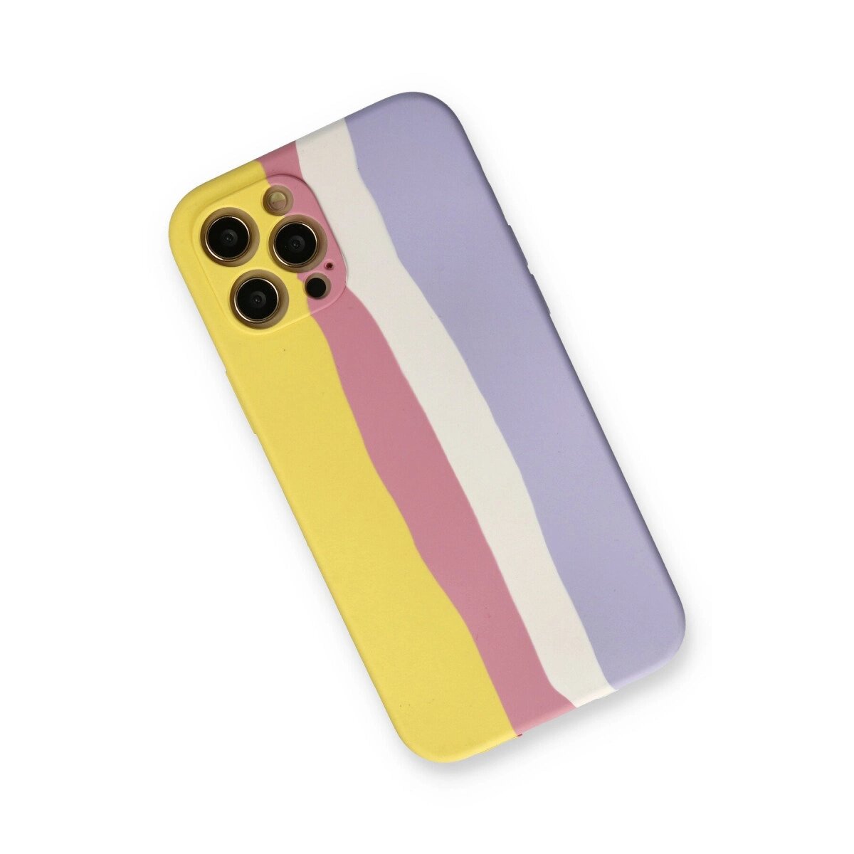 Apple İphone 12 Pro Max Kılıf Ebruli Lansman Silikon - Sarı-mavi Apple İphone 12 Pro Max Kılıf Ebruli Lansman Silikon - Sarı-mavi