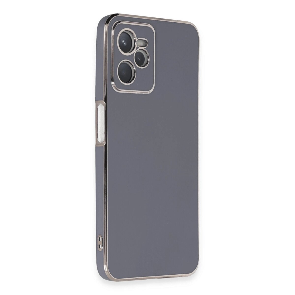 Realme C35 Kılıf Volet Silikon - Mavi