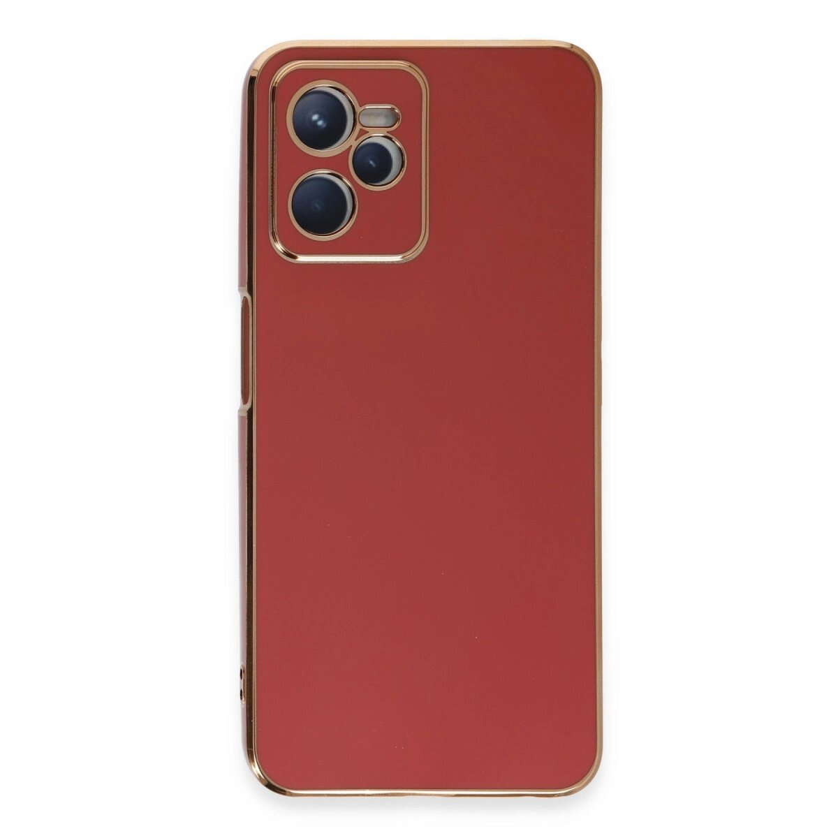 Realme C35 Kılıf Volet Silikon - Kırmızı Realme C35 Kılıf Volet Silikon - Kırmızı
