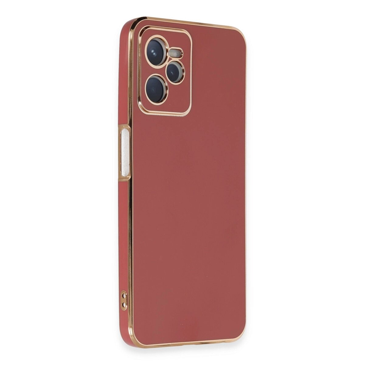 Realme C35 Kılıf Volet Silikon - Kırmızı Realme C35 Kılıf Volet Silikon - Kırmızı