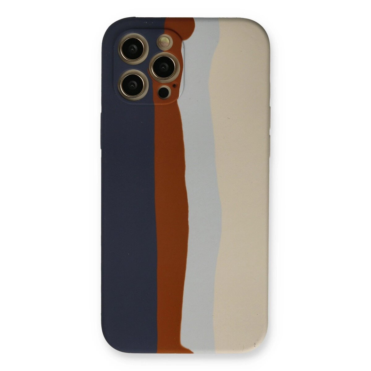 Apple İphone 12 Pro Max Kılıf Ebruli Lansman Silikon - Lacivert-krem Apple İphone 12 Pro Max Kılıf Ebruli Lansman Silikon - Lacivert-krem