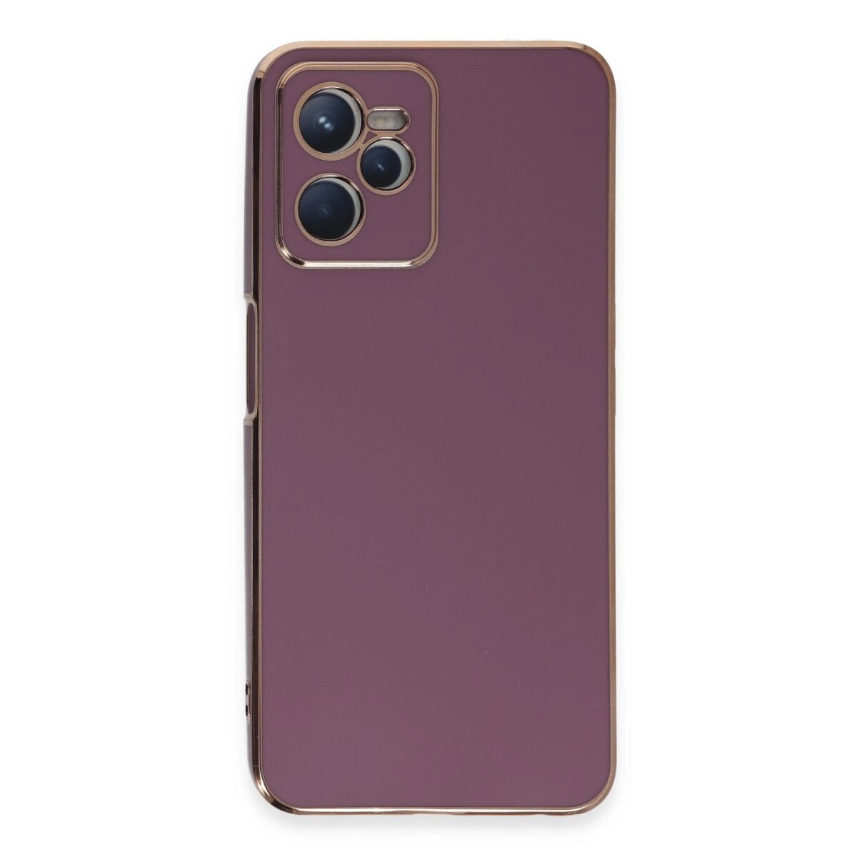 Realme C35 Kılıf Volet Silikon - Mor Realme C35 Kılıf Volet Silikon - Mor
