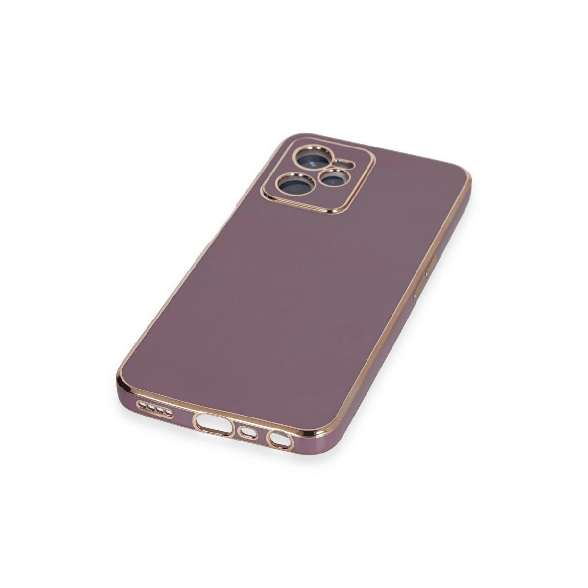 Realme C35 Kılıf Volet Silikon - Mor Realme C35 Kılıf Volet Silikon - Mor