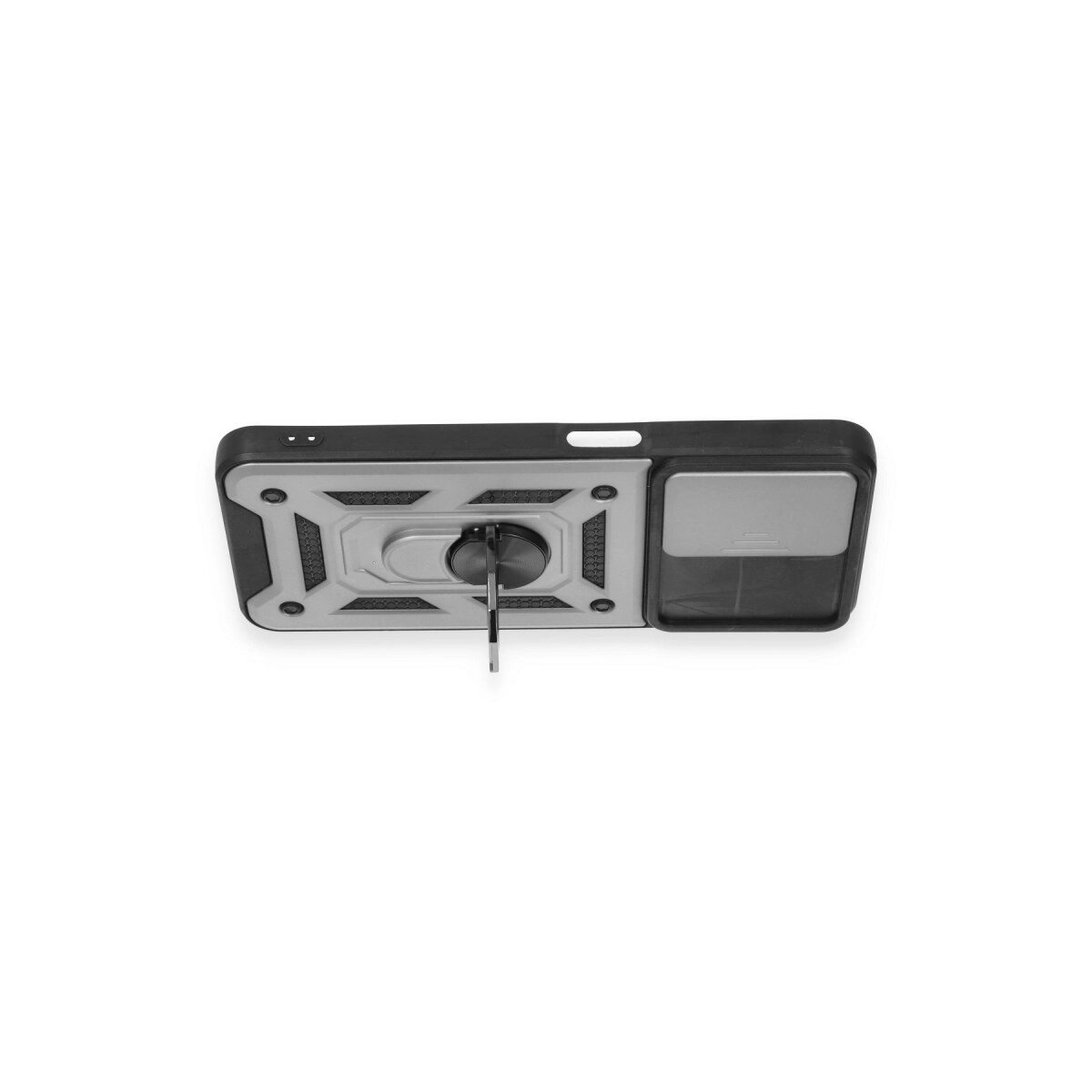Realme C35 Kılıf Pars Lens Yüzüklü Silikon - Gümüş Realme C35 Kılıf Pars Lens Yüzüklü Silikon - Gümüş