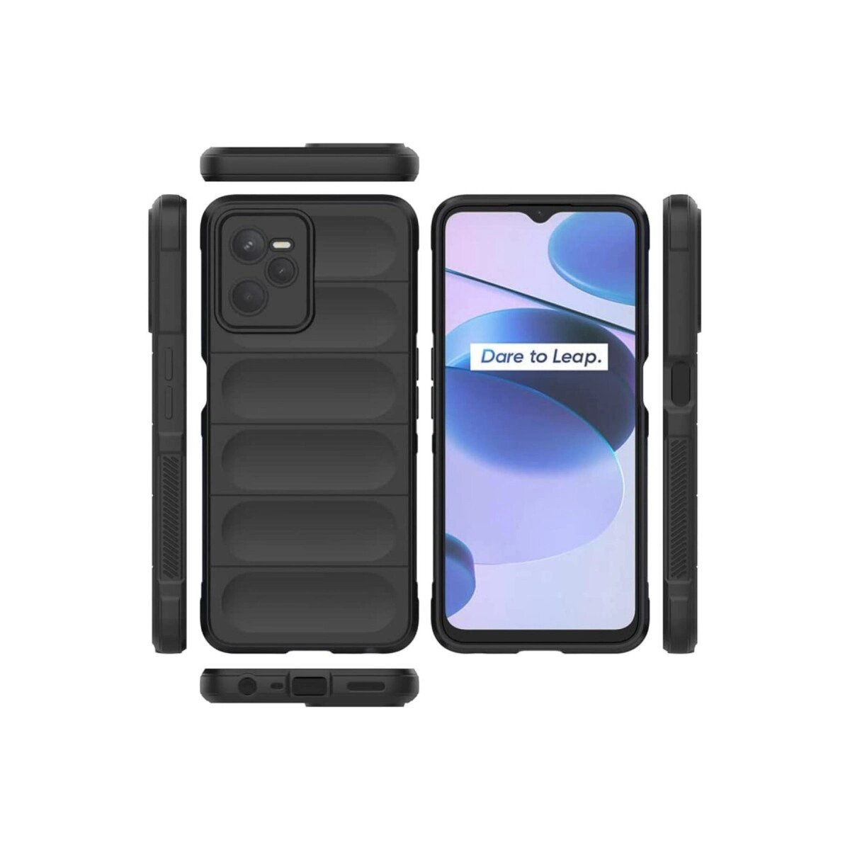 Realme C35 Kılıf Optimum Silikon - Siyah Realme C35 Kılıf Optimum Silikon - Siyah