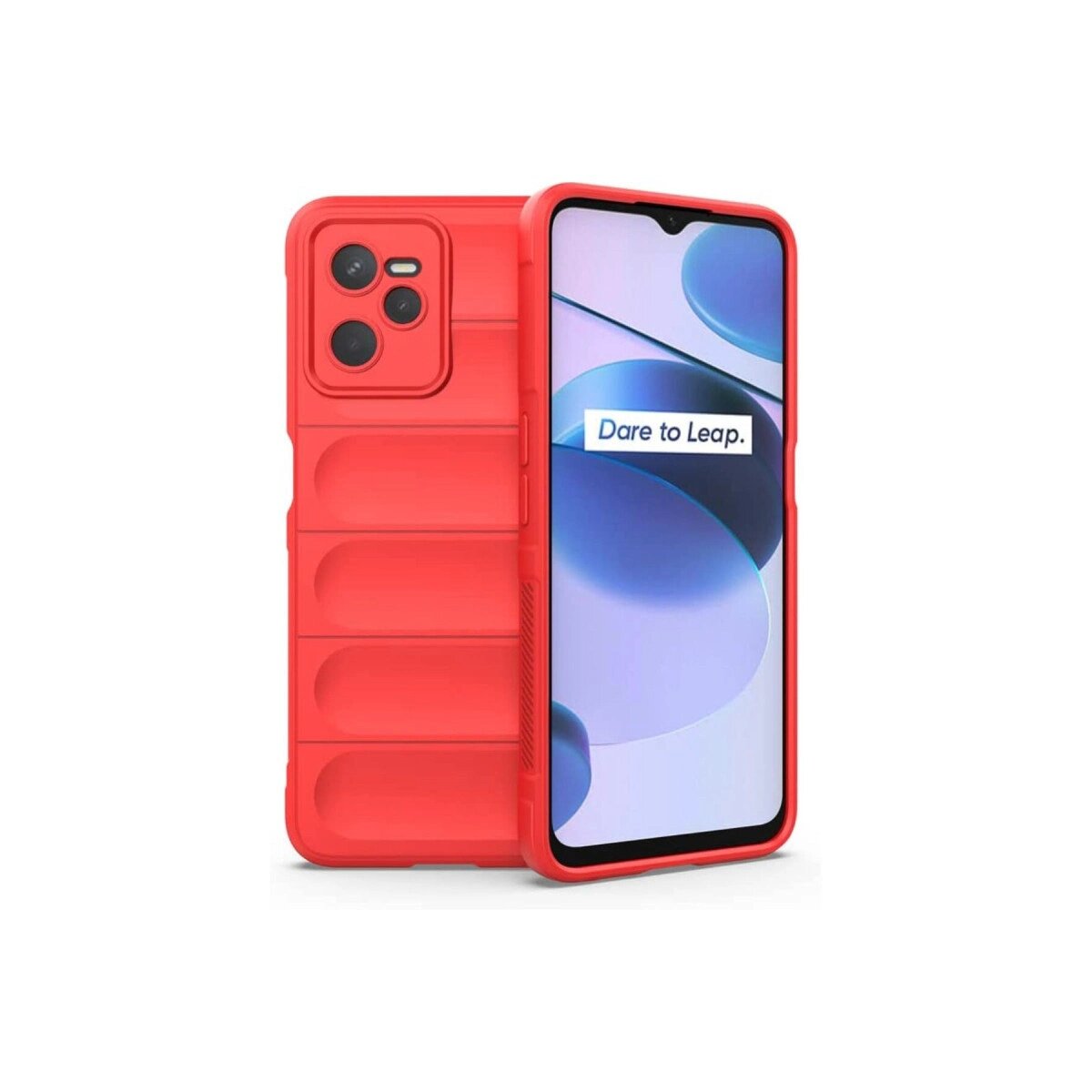 Realme C35 Kılıf Optimum Silikon - Kırmızı Realme C35 Kılıf Optimum Silikon - Kırmızı
