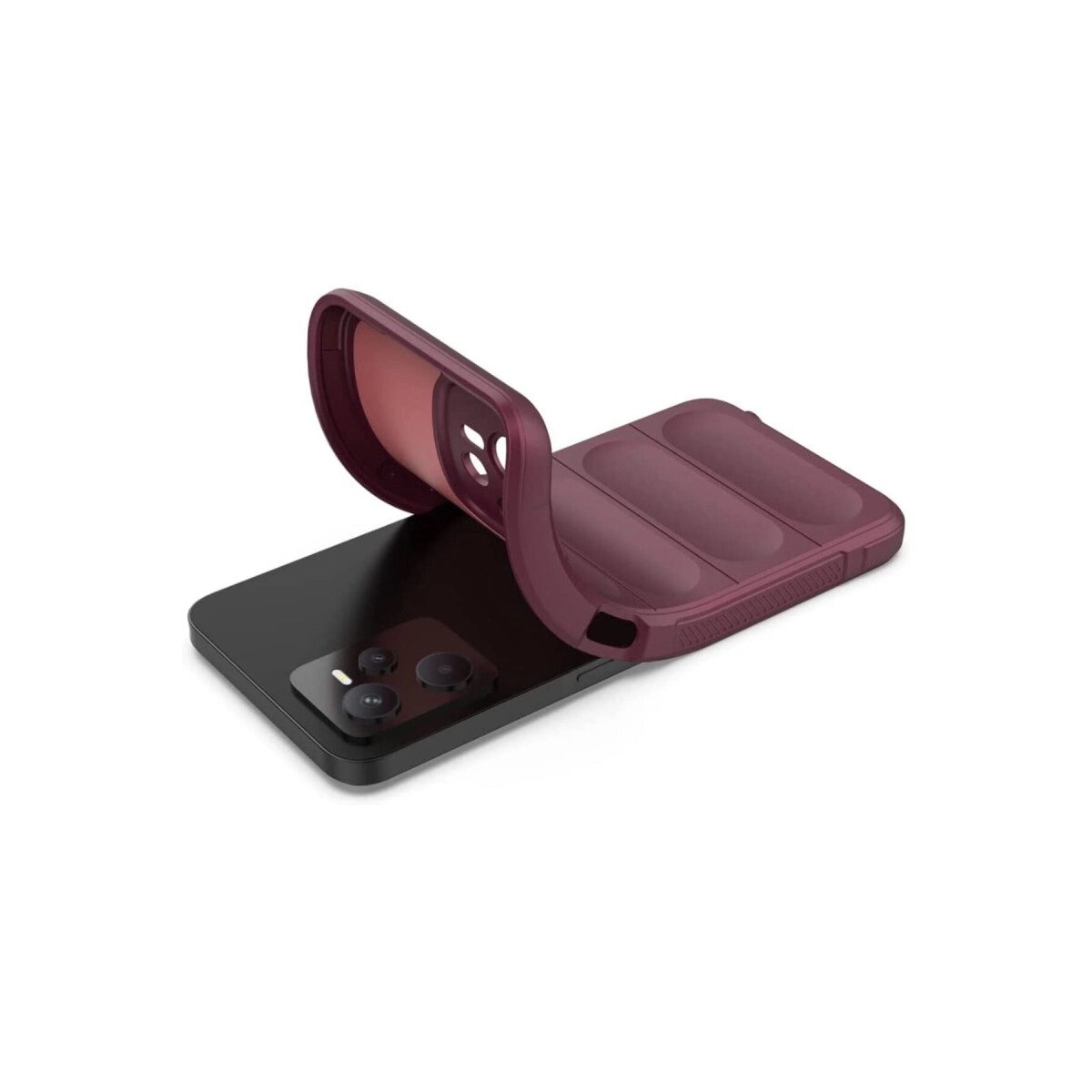 Realme C35 Kılıf Optimum Silikon - Bordo Realme C35 Kılıf Optimum Silikon - Bordo