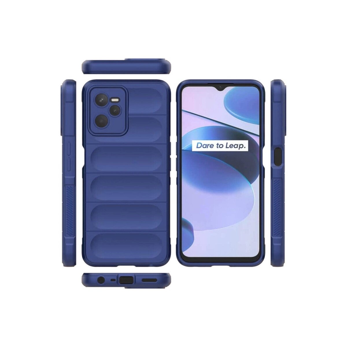 Realme C35 Kılıf Optimum Silikon - Lacivert