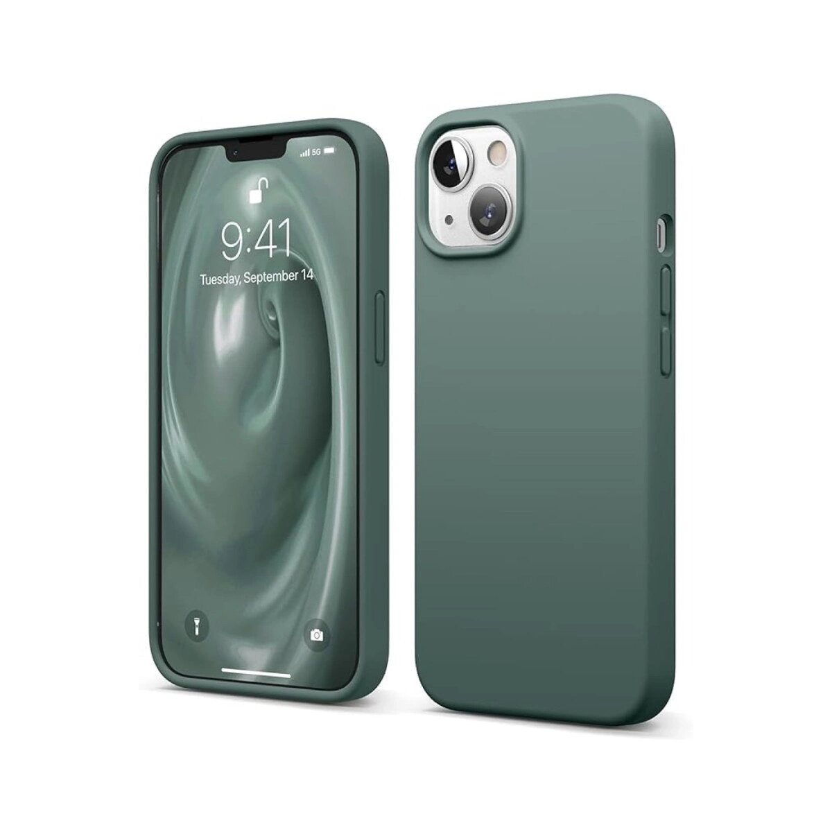 Apple İphone 14 Kılıf First Silikon - Koyu Yeşil Apple İphone 14 Kılıf First Silikon - Koyu Yeşil