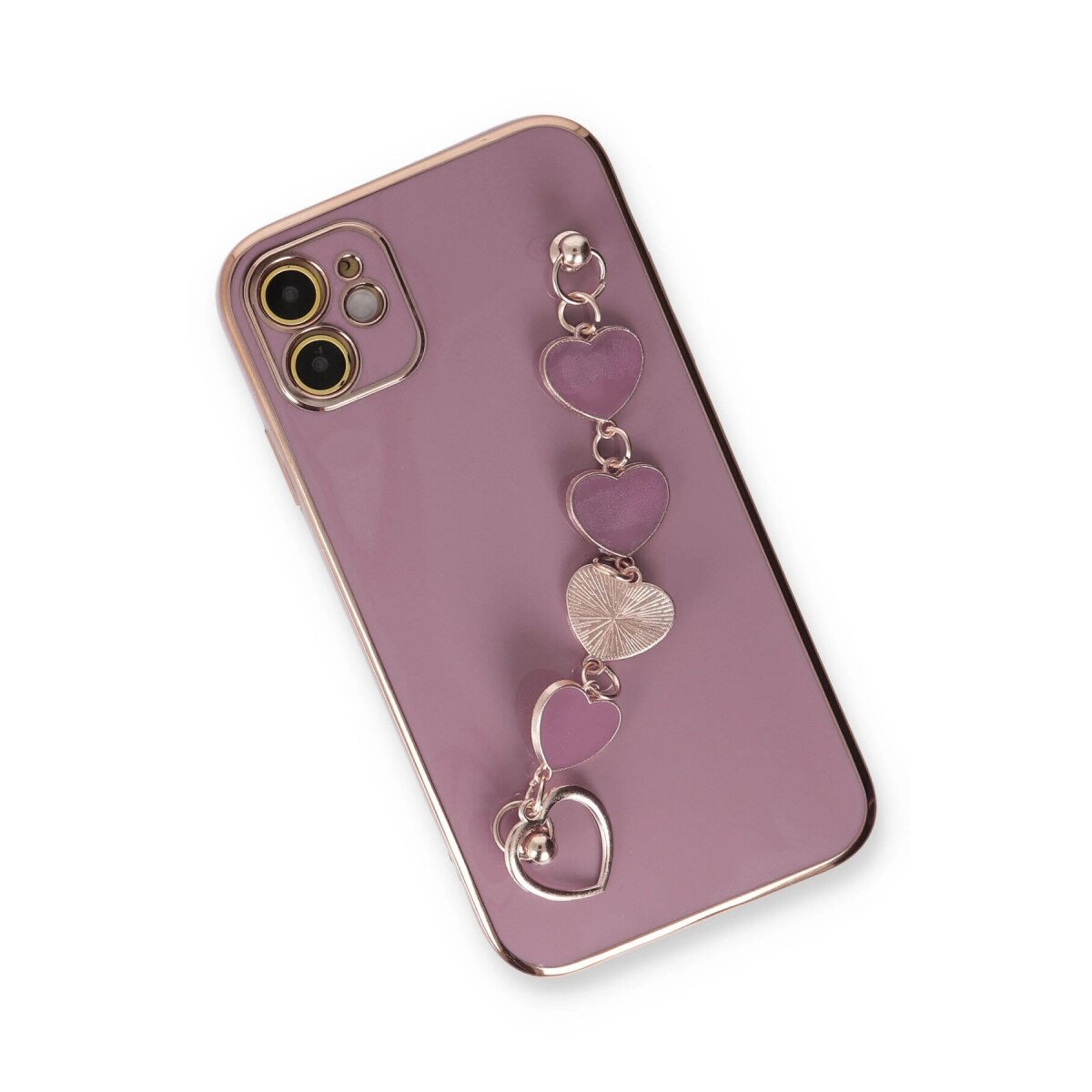 Apple İphone 12 Kılıf Esila Silikon - Mor