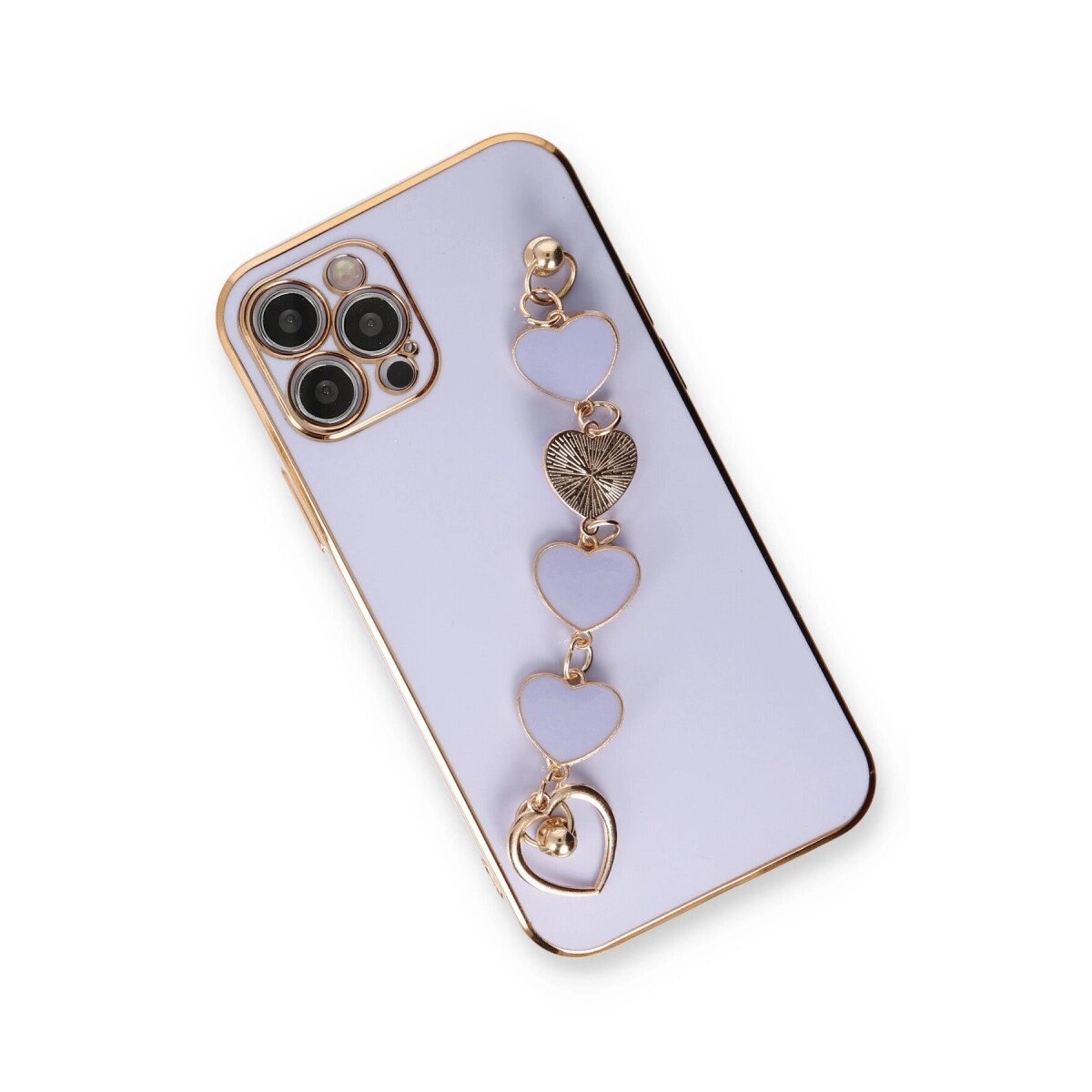 Apple İphone 12 Pro Max Kılıf Esila Silikon - Lila Apple İphone 12 Pro Max Kılıf Esila Silikon - Lila