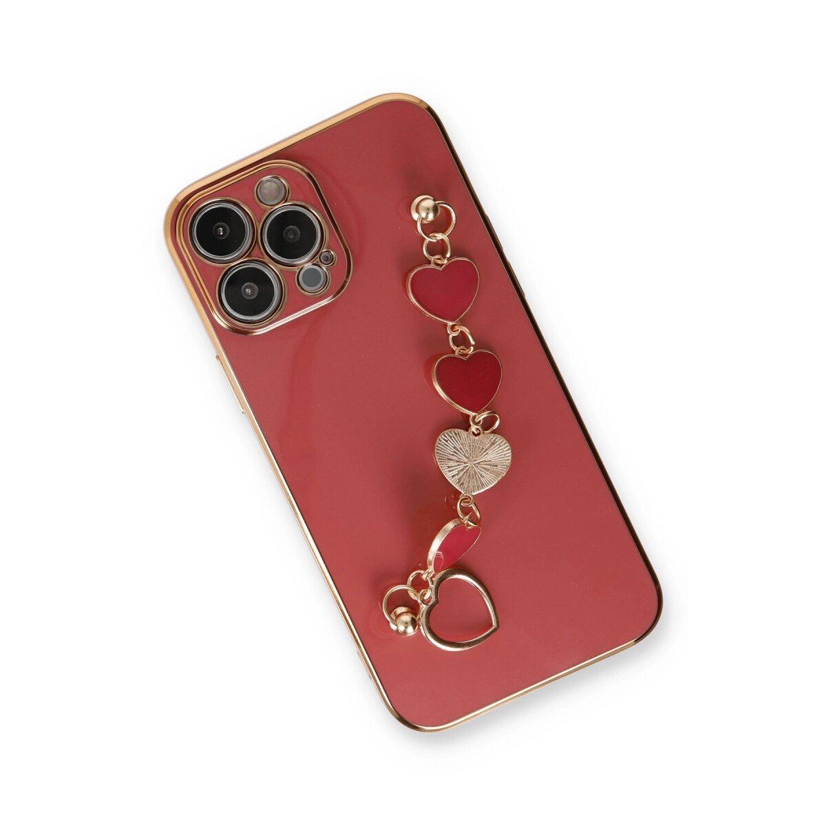 Apple İphone 13 Pro Max Kılıf Esila Silikon - Kırmızı Apple İphone 13 Pro Max Kılıf Esila Silikon - Kırmızı
