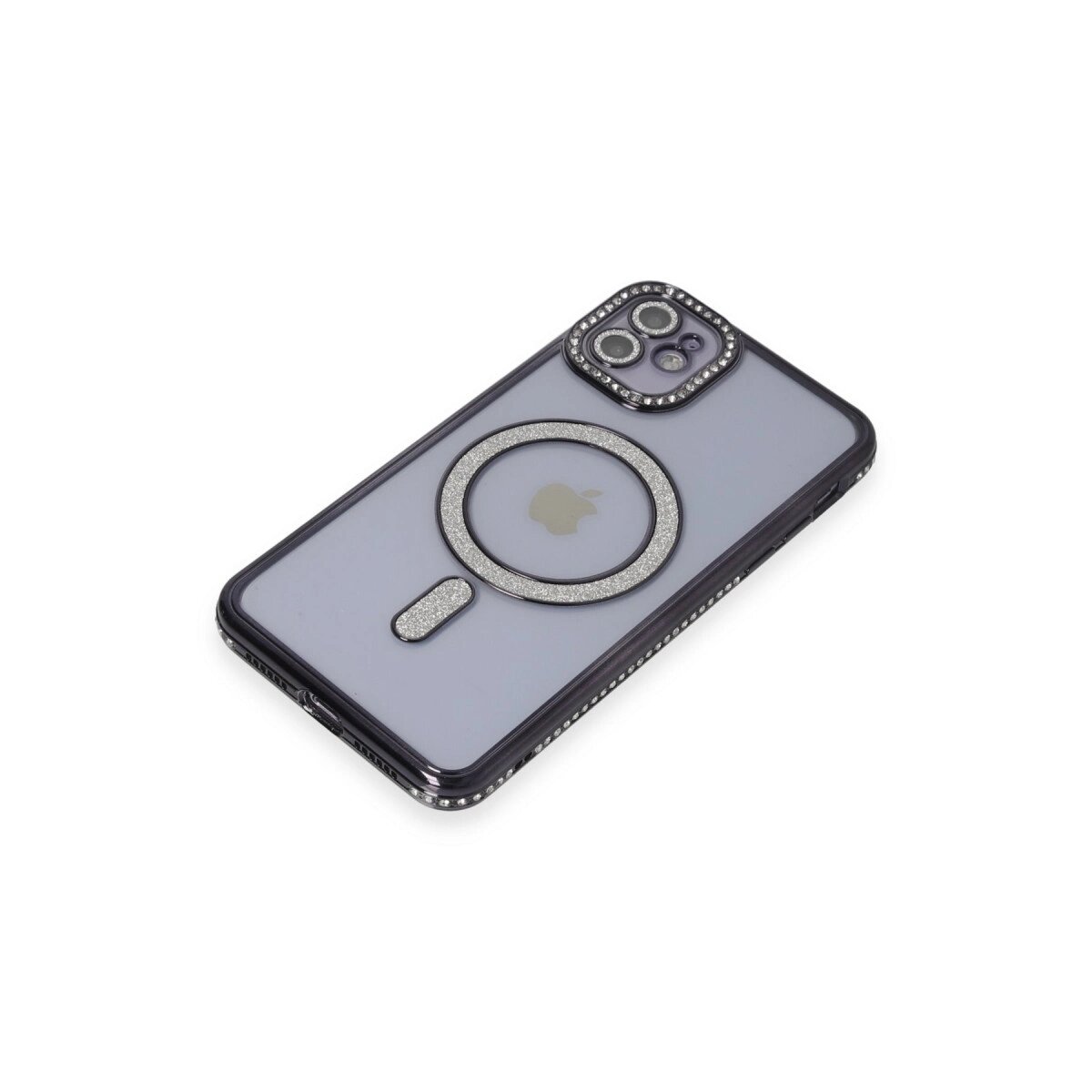 Apple İphone 11 Kılıf Joke Simli Magneticsafe Kılıf - Siyah Apple İphone 11 Kılıf Joke Simli Magneticsafe Kılıf - Siyah