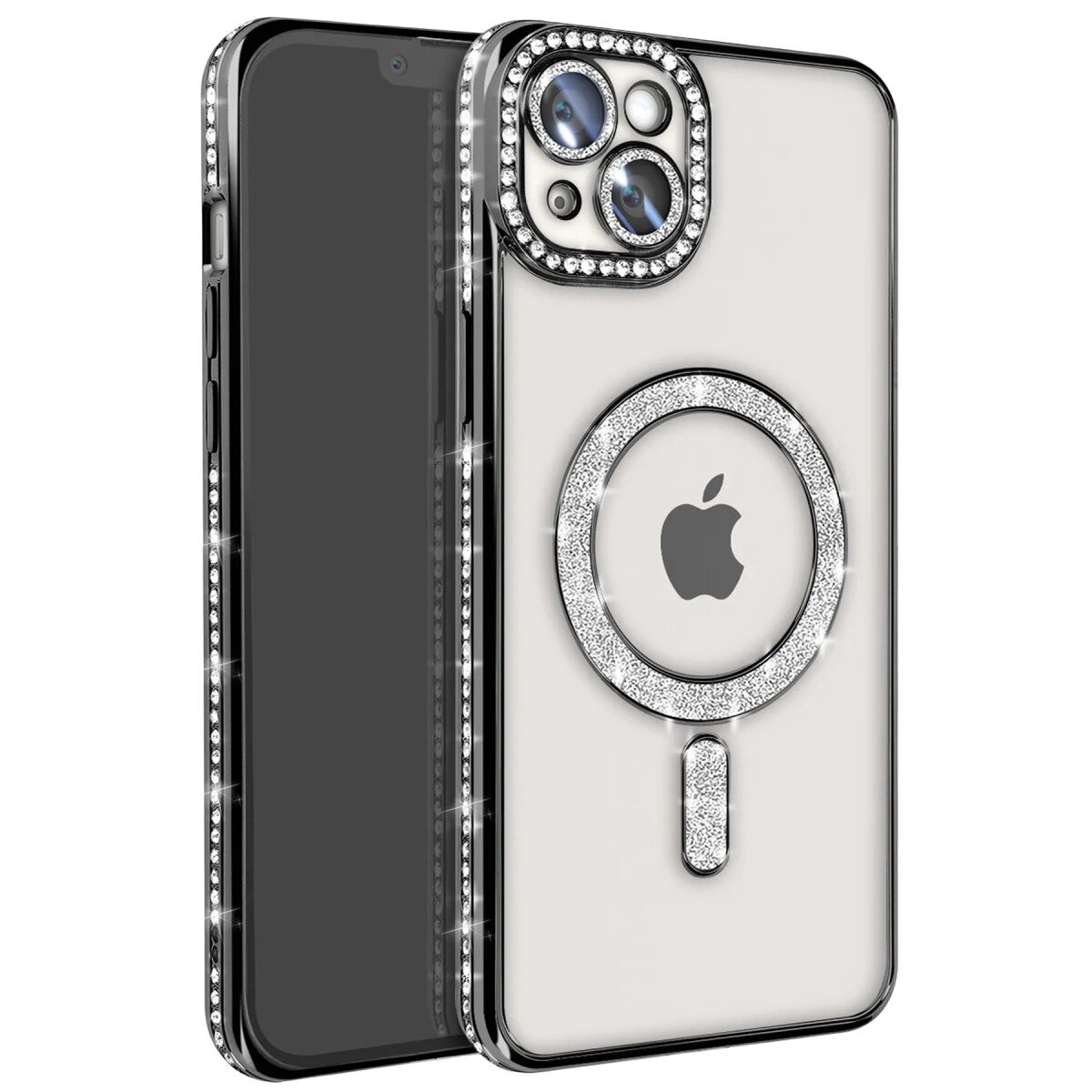 Apple İphone 14 Kılıf Joke Simli Magneticsafe Kılıf - Siyah Apple İphone 14 Kılıf Joke Simli Magneticsafe Kılıf - Siyah