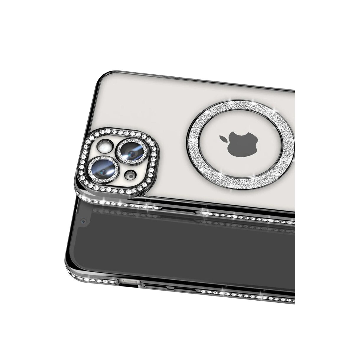Apple İphone 14 Kılıf Joke Simli Magneticsafe Kılıf - Siyah Apple İphone 14 Kılıf Joke Simli Magneticsafe Kılıf - Siyah