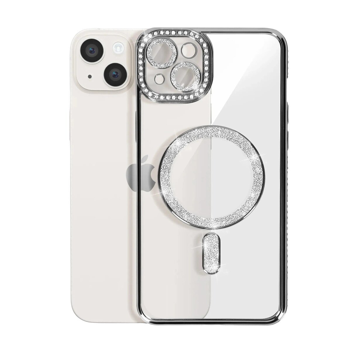 Apple İphone 14 Kılıf Joke Simli Magneticsafe Kılıf - Siyah Apple İphone 14 Kılıf Joke Simli Magneticsafe Kılıf - Siyah