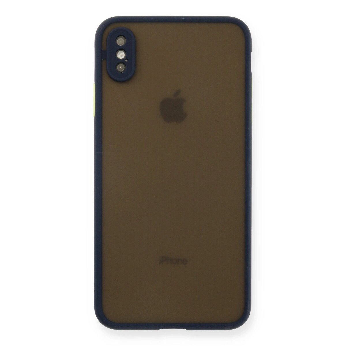 Apple İphone Xs Max Kılıf Montreal Silikon Kapak - Lacivert Apple İphone Xs Max Kılıf Montreal Silikon Kapak - Lacivert