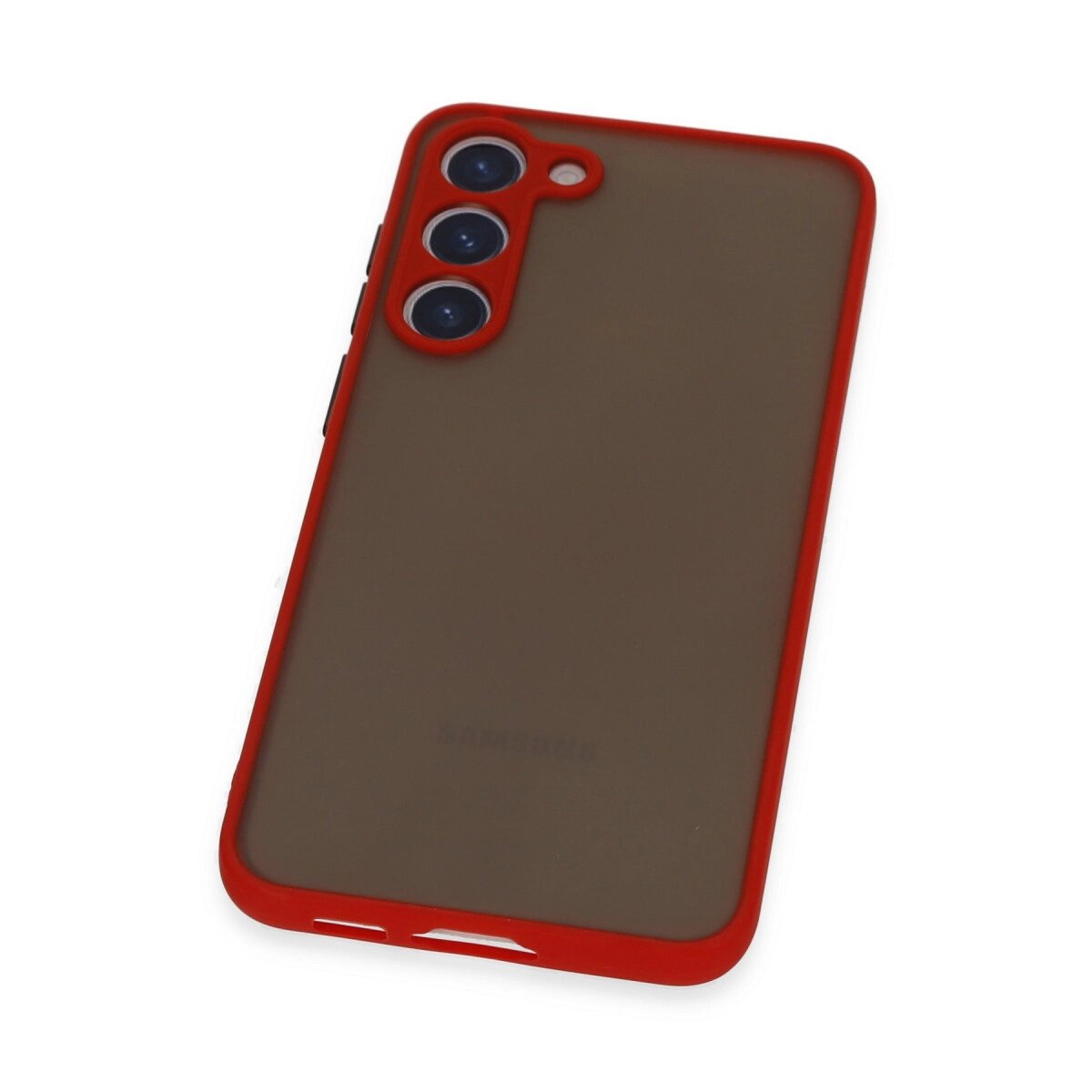 Samsung Galaxy S23 Plus Kılıf Montreal Silikon Kapak - Kırmızı Samsung Galaxy S23 Plus Kılıf Montreal Silikon Kapak - Kırmızı