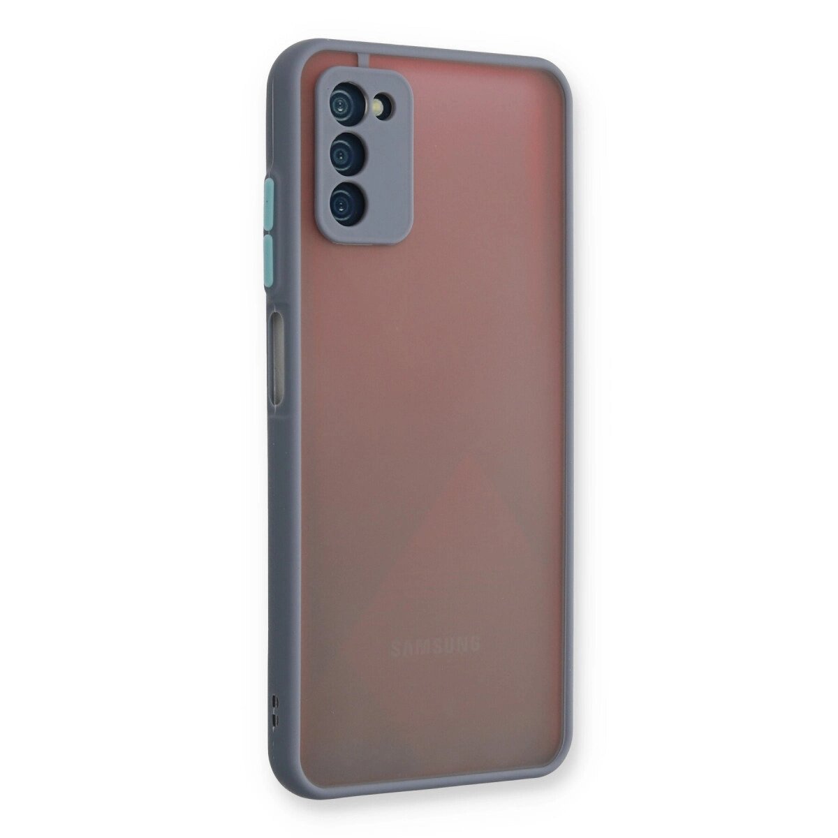 Samsung Galaxy A03s Kılıf Montreal Silikon Kapak - Gri Samsung Galaxy A03s Kılıf Montreal Silikon Kapak - Gri