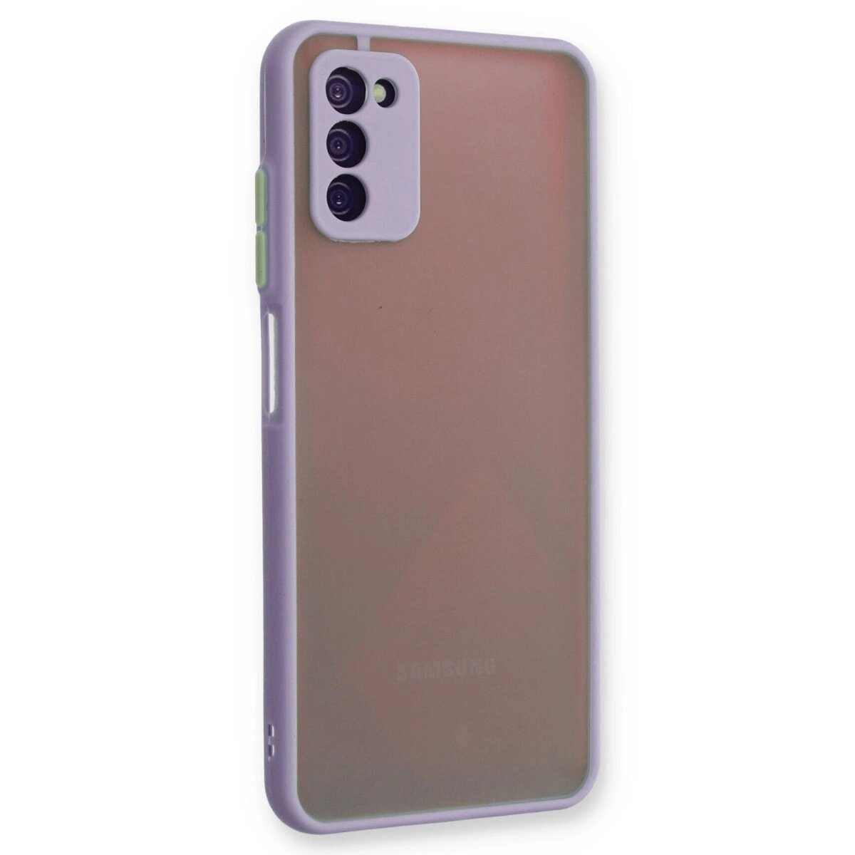 Samsung Galaxy A03s Kılıf Montreal Silikon Kapak - Mor Samsung Galaxy A03s Kılıf Montreal Silikon Kapak - Mor