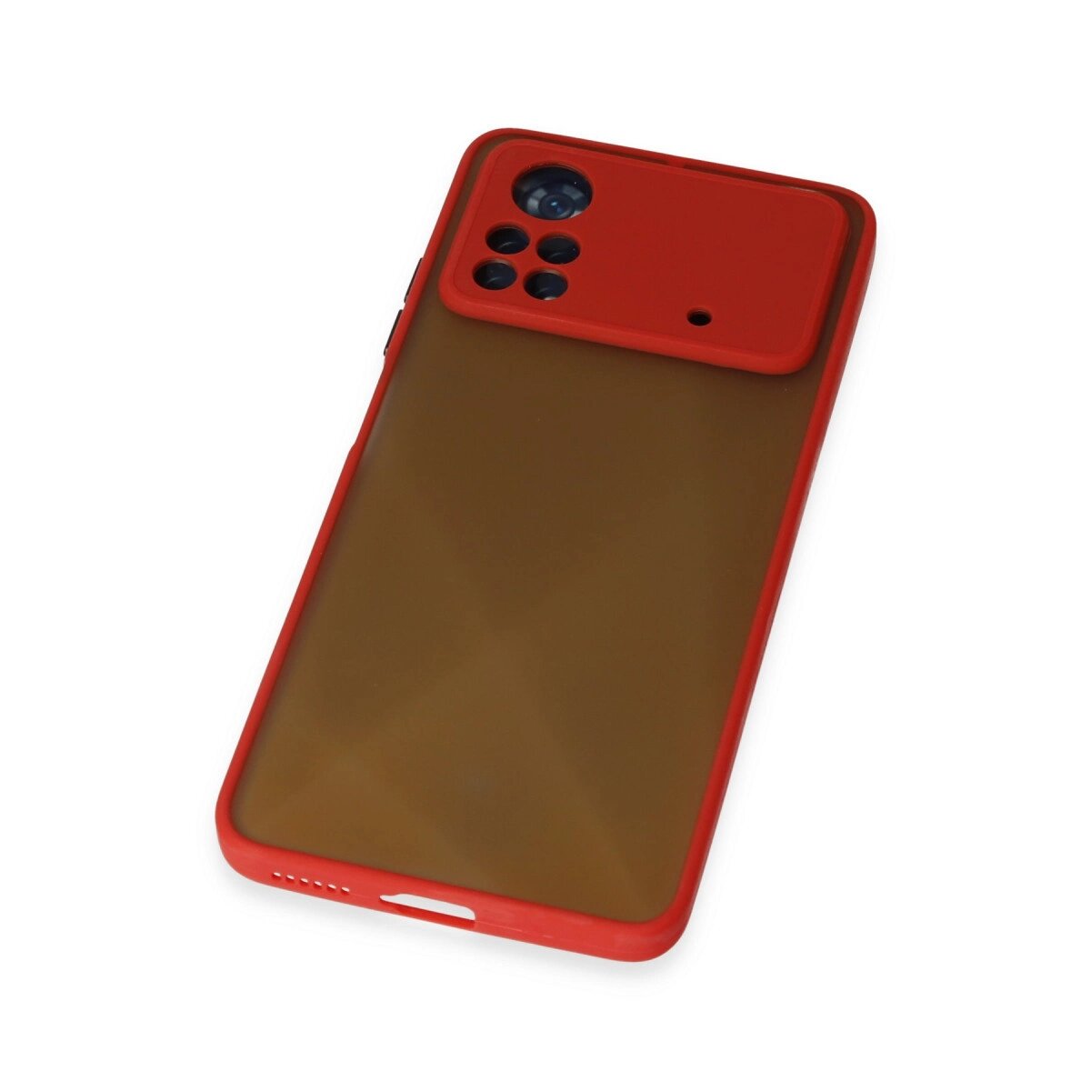 Xiaomi Poco X4 Pro 5g Kılıf Montreal Silikon Kapak - Kırmızı Xiaomi Poco X4 Pro 5g Kılıf Montreal Silikon Kapak - Kırmızı