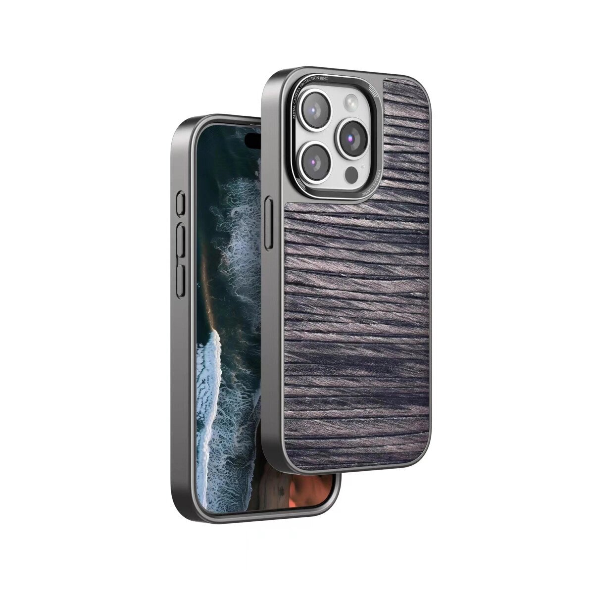 Venco Apple İphone 14 Pro Wave Kapak - Kahverengi Venco Apple İphone 14 Pro Wave Kapak - Kahverengi