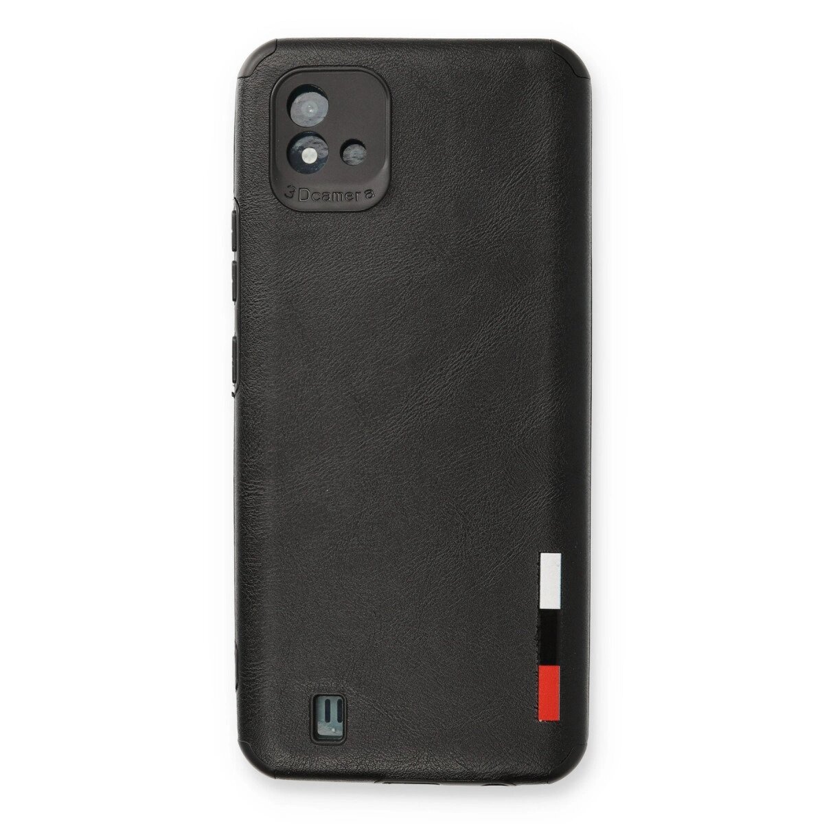 Realme C11 2021 Kılıf Loop Deri Silikon - Siyah