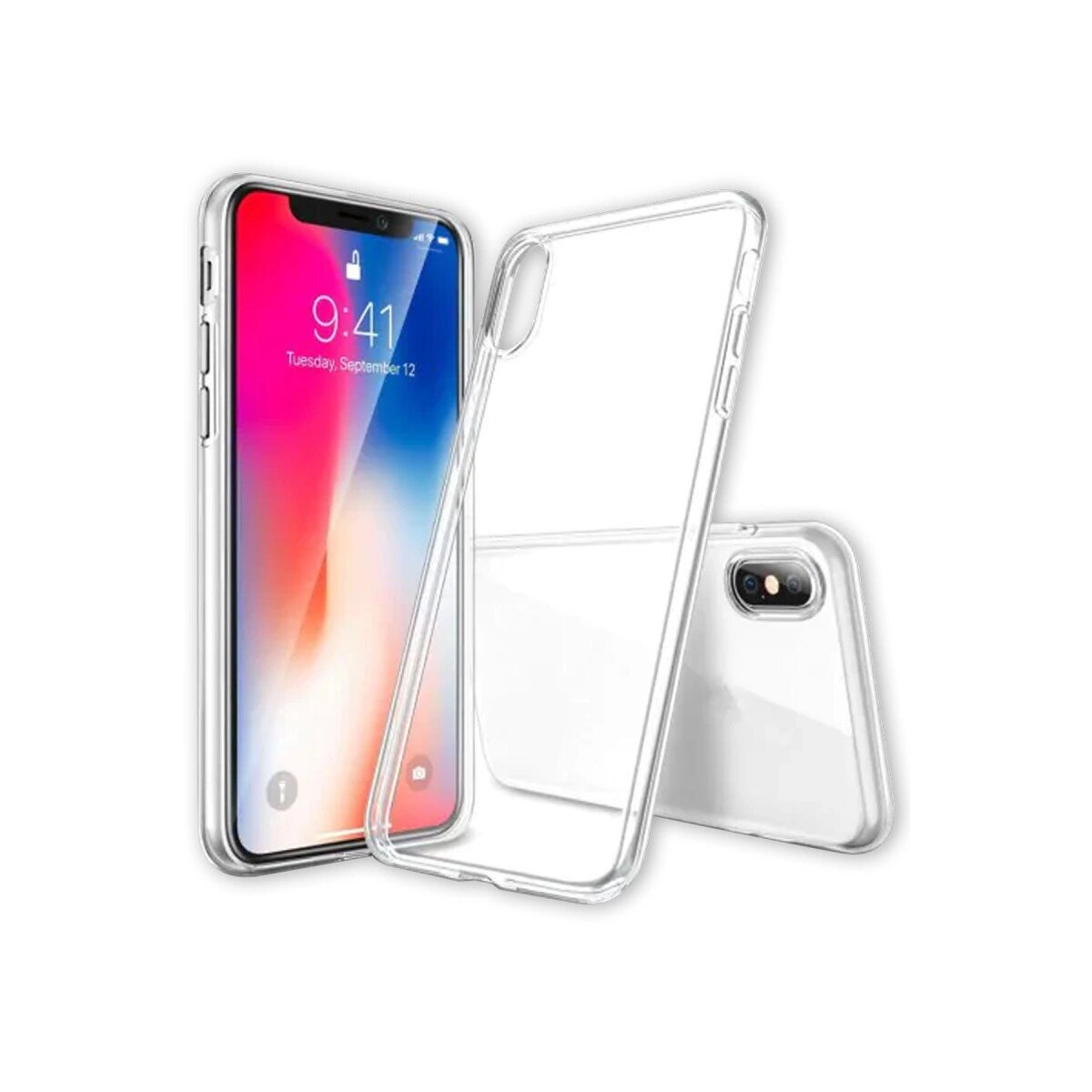 Apple İphone X Kılıf Lüx Şeffaf Silikon Apple İphone X Kılıf Lüx Şeffaf Silikon